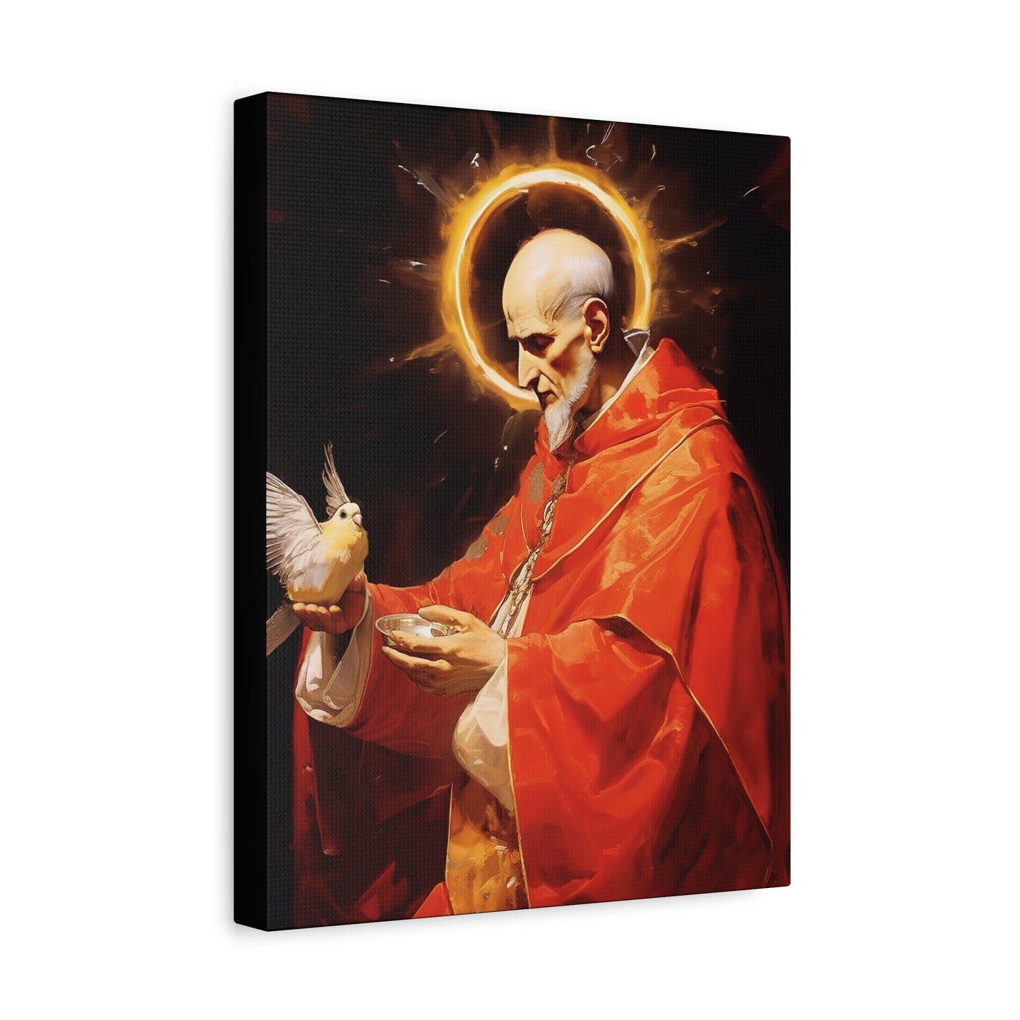 Pope Saint Gregory the Great  - Museum Wrapped Canvas - Sanctified Souls Print - Religious Art for your Home