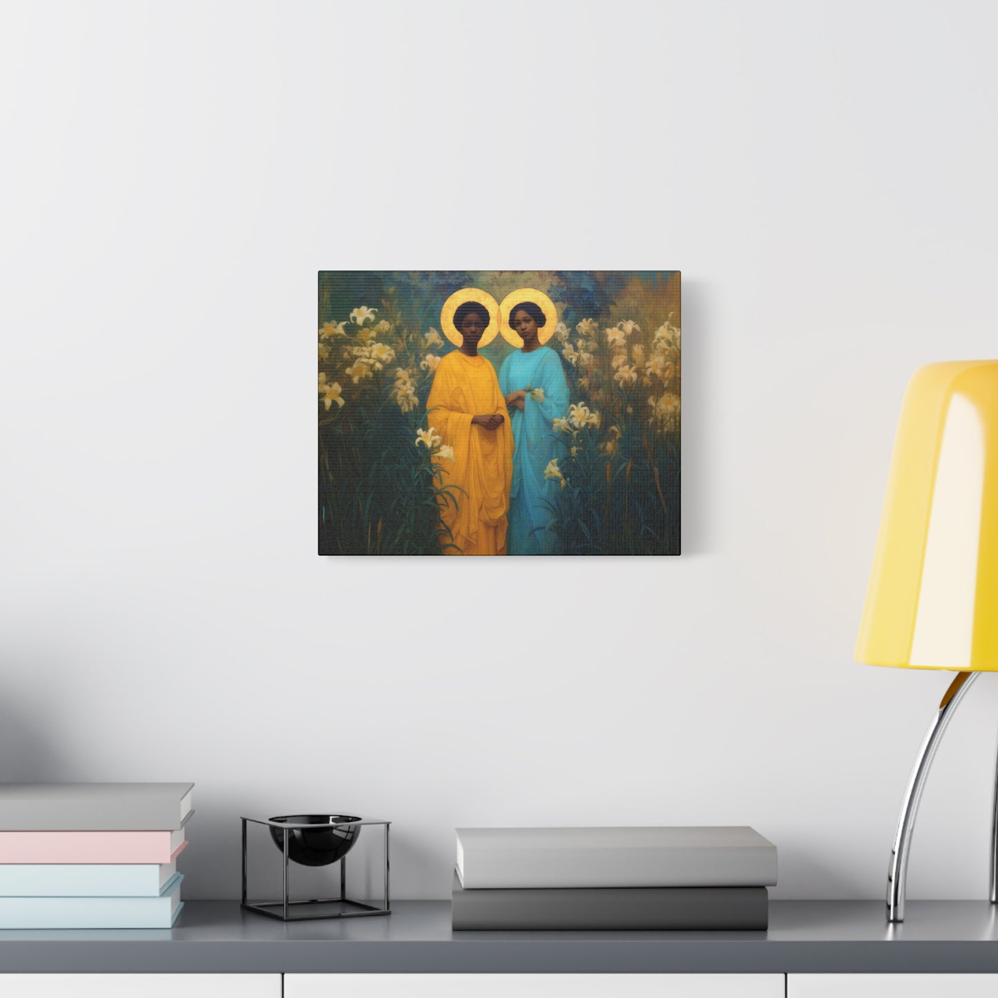Saint Perpetua and Saint Felicity -  Museum Wrapped Canvas - Sanctified Souls Print - Religious Art for your Home - Catholic Saint Art