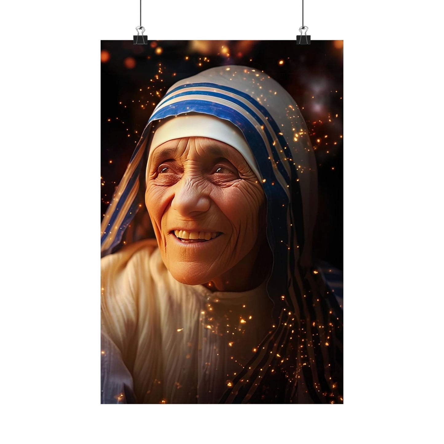 Saint Teresa of Calcutta - Mother Teresa - Sanctified Souls Print - Multiple Sizes - Premium Matte Vertical Posters