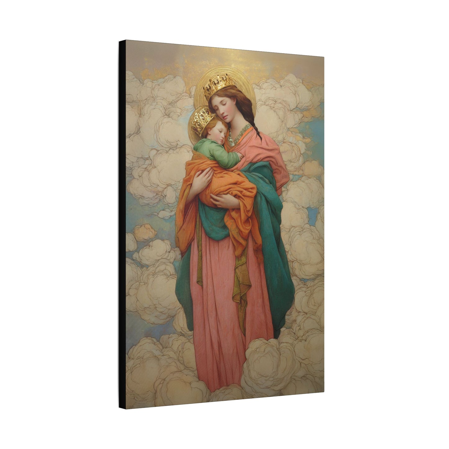 Our Lady of Perpetual Help -  Museum Wrapped Canvas Print - Multiple Sizes - Catholic Home art Matte Canvas
