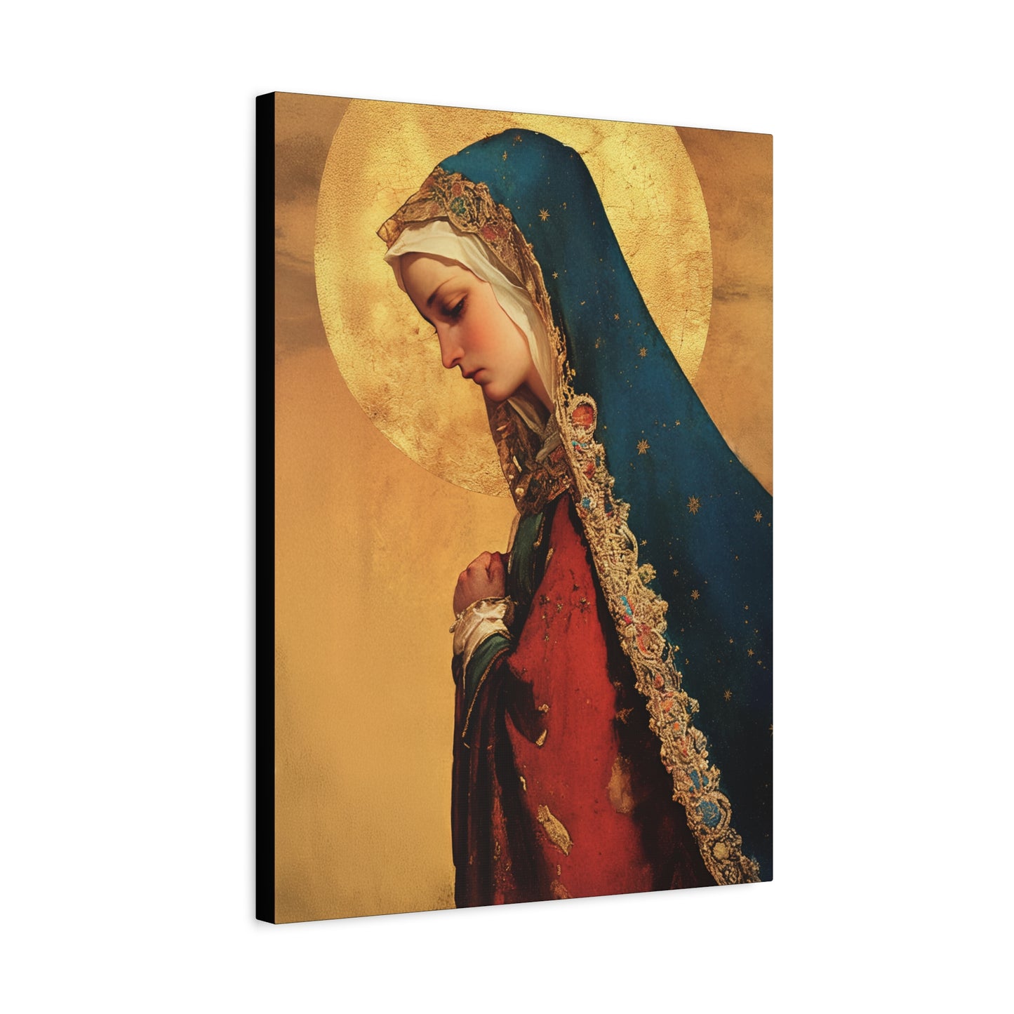 Our Lady of Mercy / Our Lady of Ransom - Multiple Sizes - Catholic Home art - Museum Wrapped Canvas - Sanctified Souls Print - Mother Mary