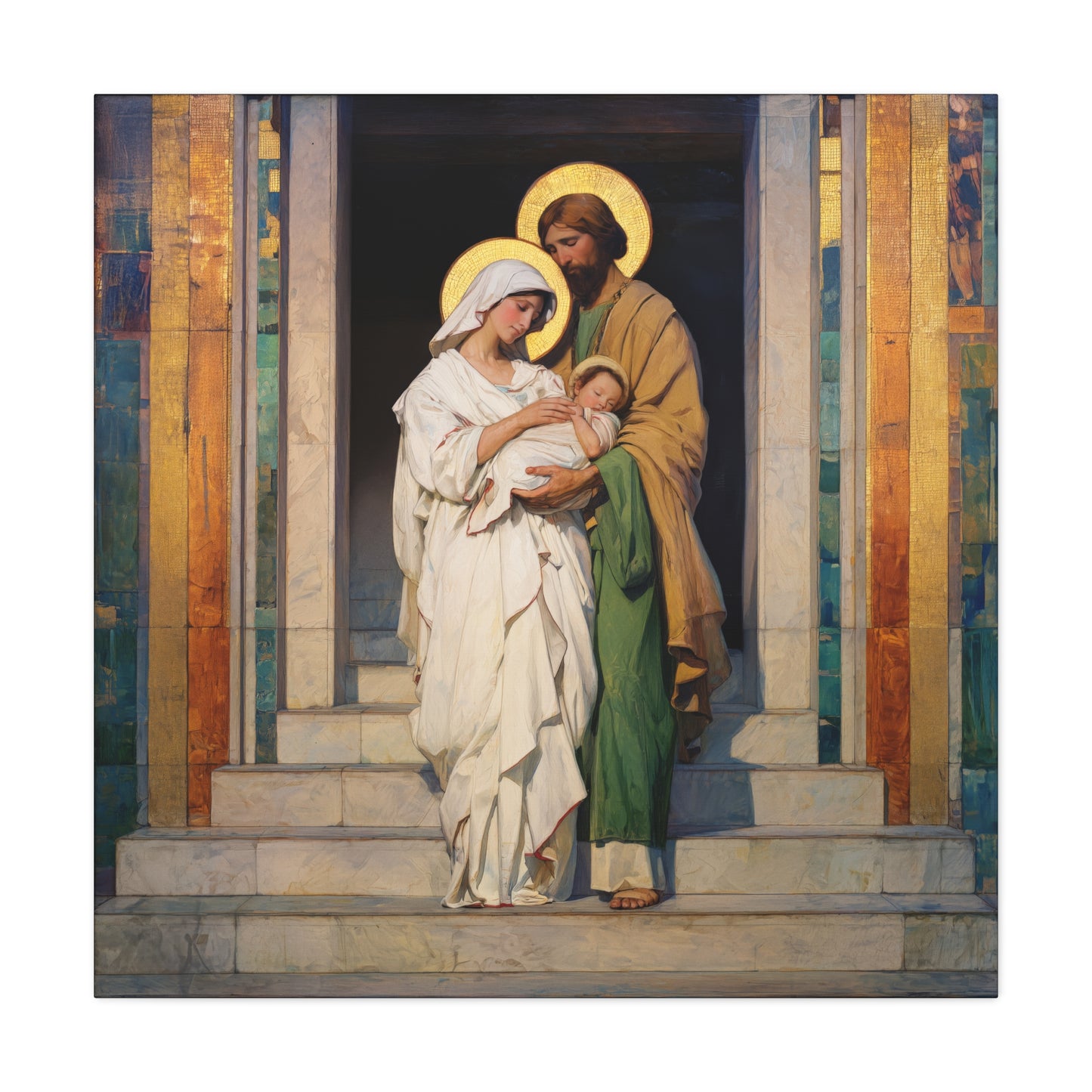 The Feast of the Presentation of the Lord - Holy Family - Gallery Wrapped Canvas - Print - Religious Art for your Home - Catholic art print - prayer room art
