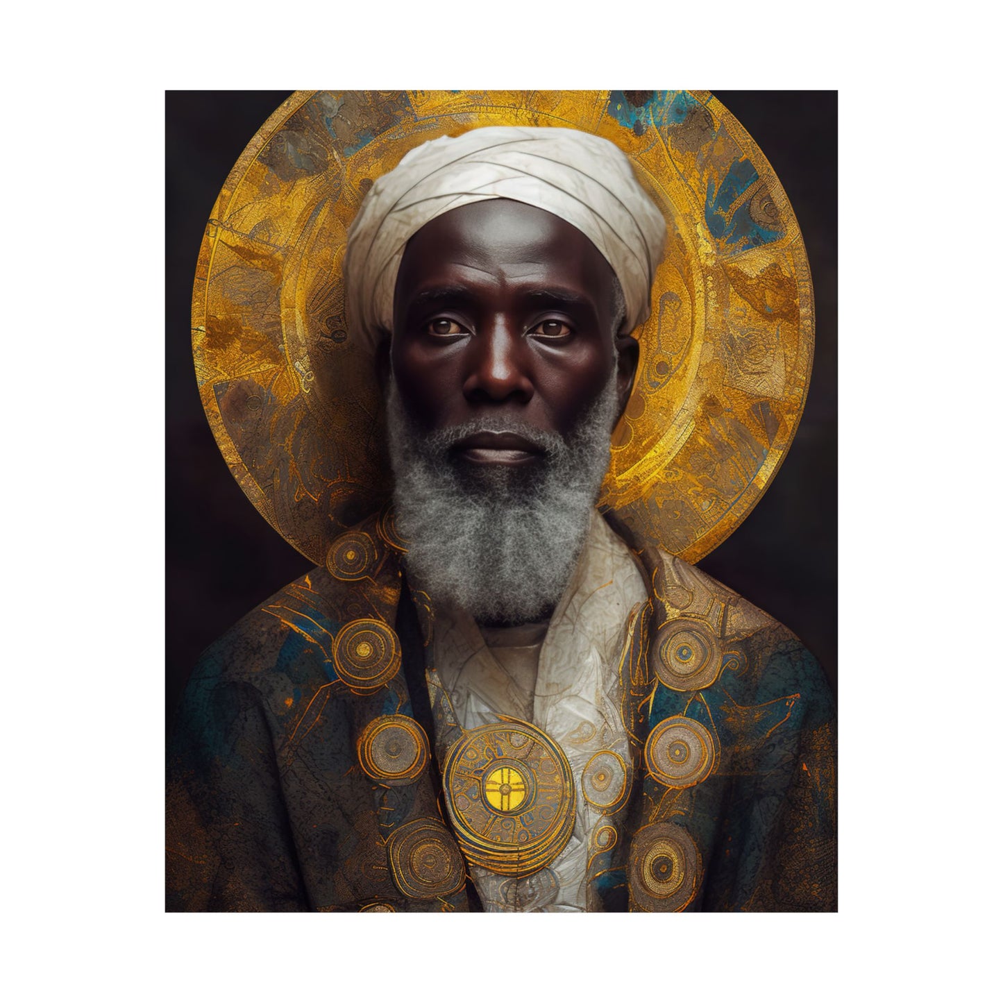 Saint Benedict the Moor Print - Sanctified Souls Print - Multiple Sizes - Premium Matte Vertical Posters