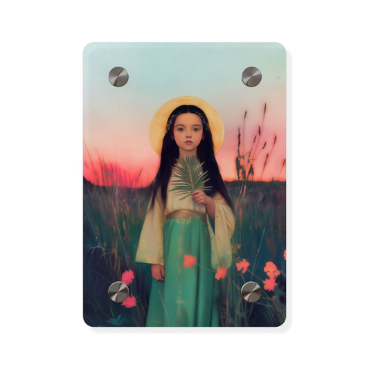 Saint Charity Wall Art Panel - Ready to Hang Acrylic Print - Catholic Saint Art - Patron Saint Print - Martyr of the Church