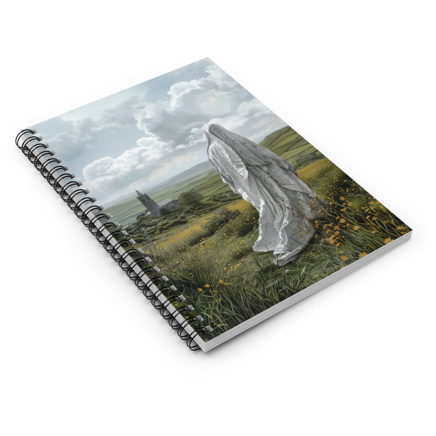 Saint Ælfthryth of Crowland / Saint Alfreda Sanctified Souls Art - Religious - Spiral Notebook - Ruled Line - Religious art - Saint Artwork