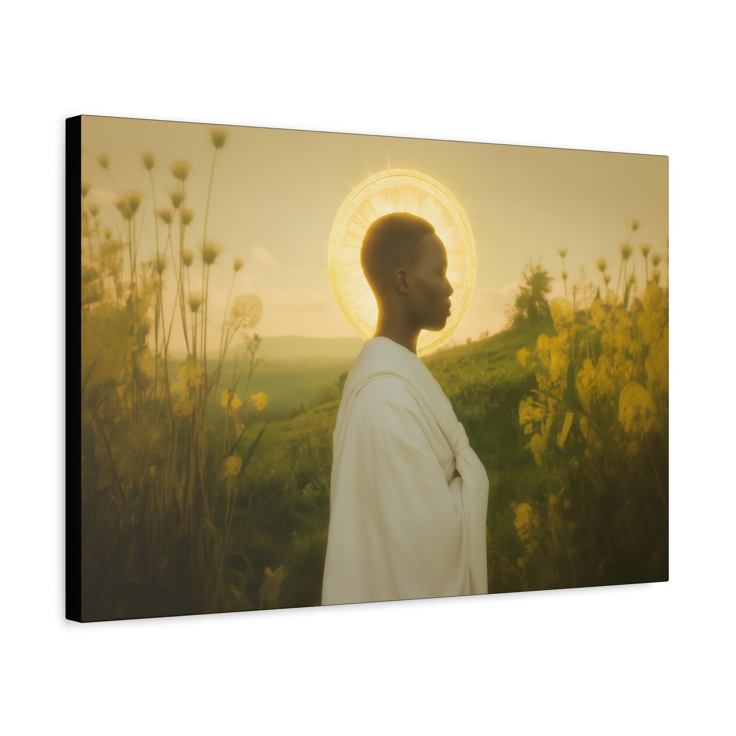 Saint Charles Lwanga -  Museum Wrapped Canvas - Sanctified Souls Print - Religious Art for your Home - Catholic Patron Saint Art