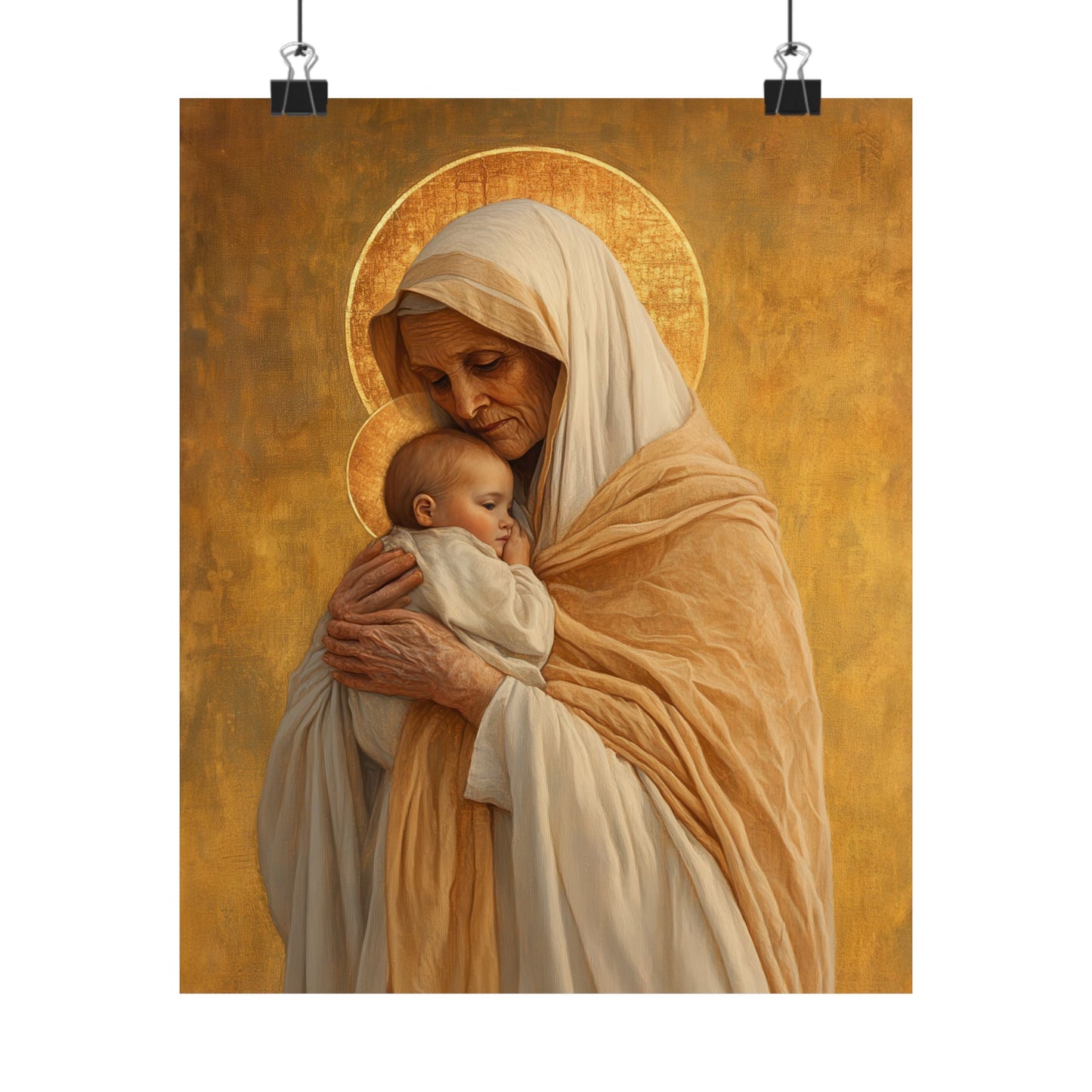 Saint Anna the Prophetess - Sanctified Souls Print - Multiple Sizes - Premium Posters - Catholic Art - Christian Home Decor Artwork