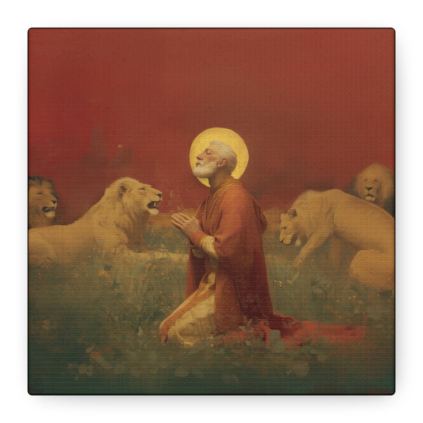 Saint Ignatius of Antioch -  Museum Wrapped Canvas - Sanctified Souls Print - Religious Art for your Home - Catholic Patron Saint Art