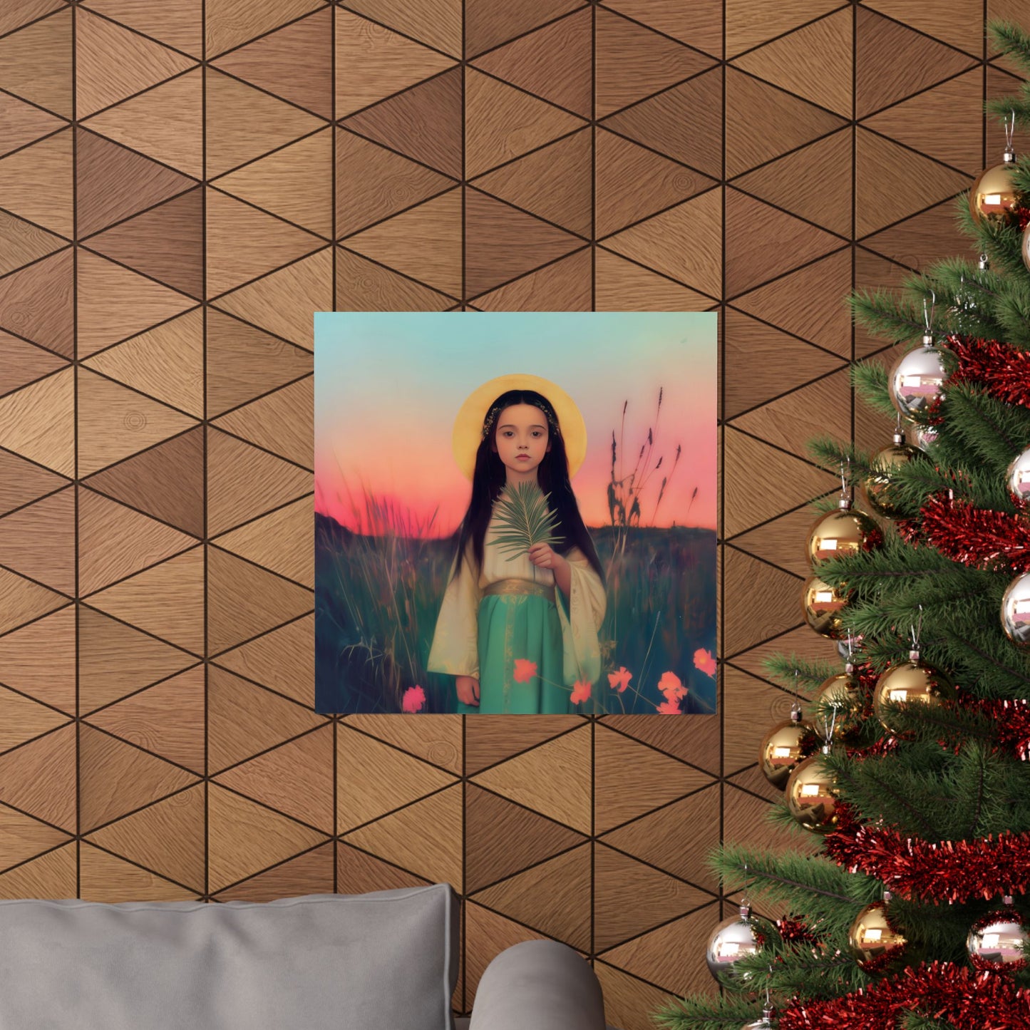 Saint Charity -  Sanctified Souls Print - Multiple Sizes - Premium Posters - Catholic Art - Christian Home - Martyr Saint