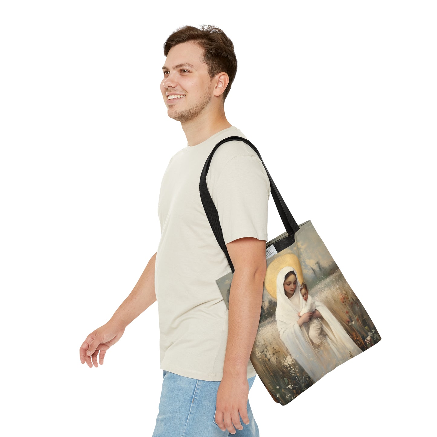 Our Lady of the Prairie - Tote Bag - Large Medium Small Faith Art Bag - Bible Study Faith Purse - Double Sided