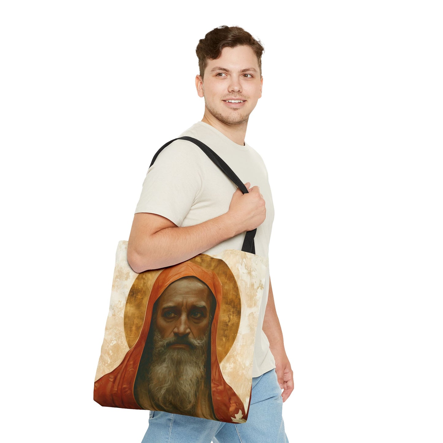 Saint Augustine of Hippo Tote Bag - Large Medium Small Faith Art Bag - Catholic Faith Purse - Religious
