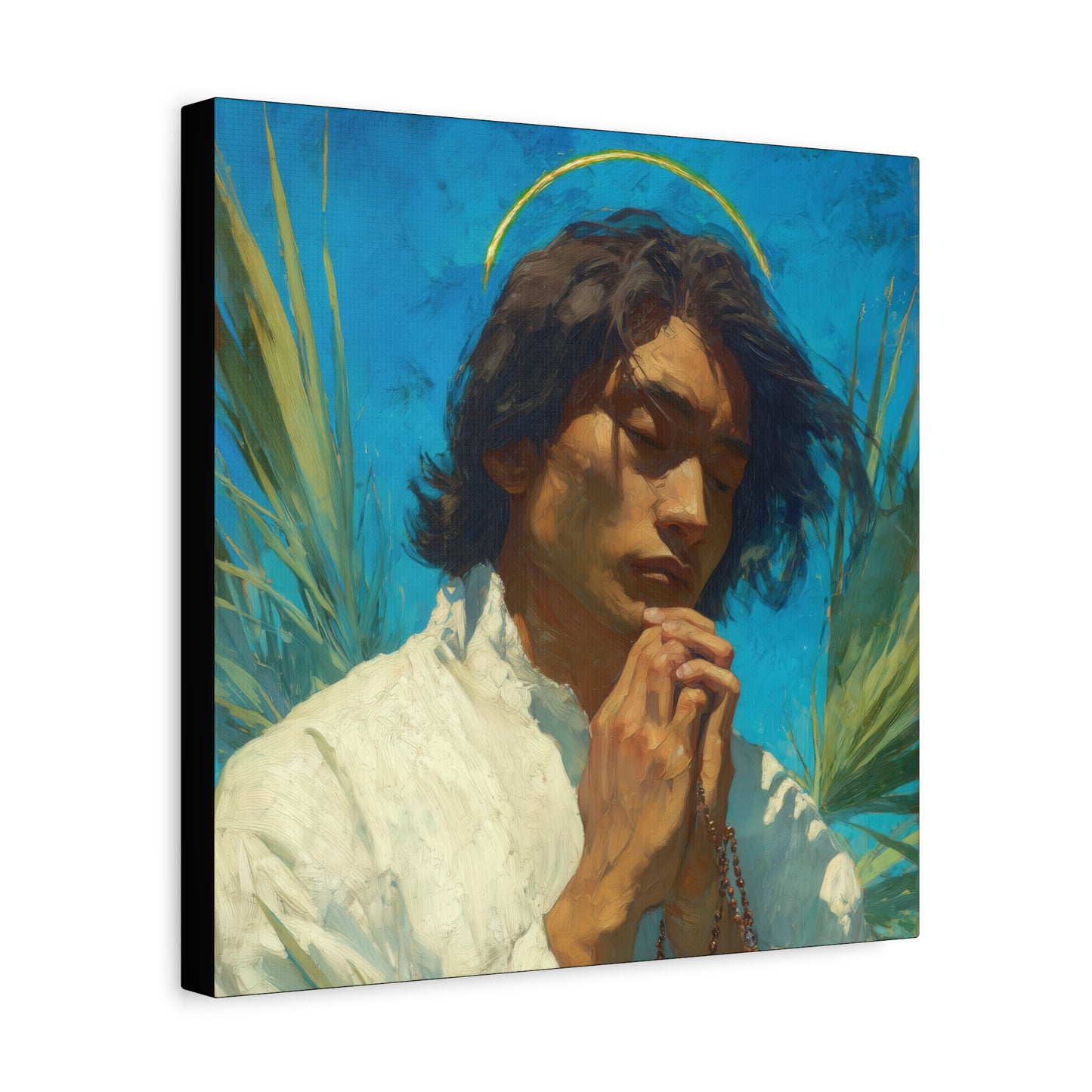 Saint Lorenzo Ruiz - Multiple Sizes - Catholic Home art - Museum Wrapped Canvas - Sanctified Souls Print - Catholic Martyr Art