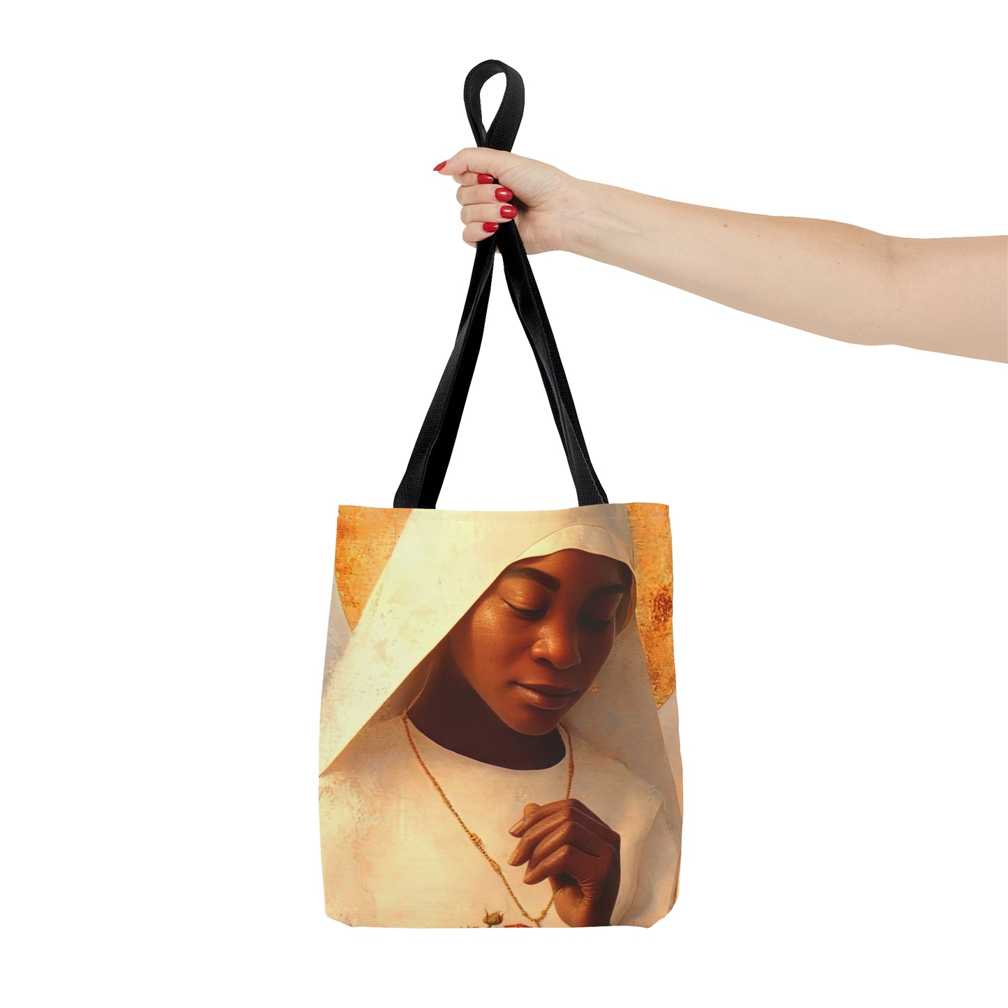 Blessed Marie-Clementine Anuarite Nengapeta Tote Bag - Large Medium Small Faith Art Bag - Catholic Faith Purse - Double Sided
