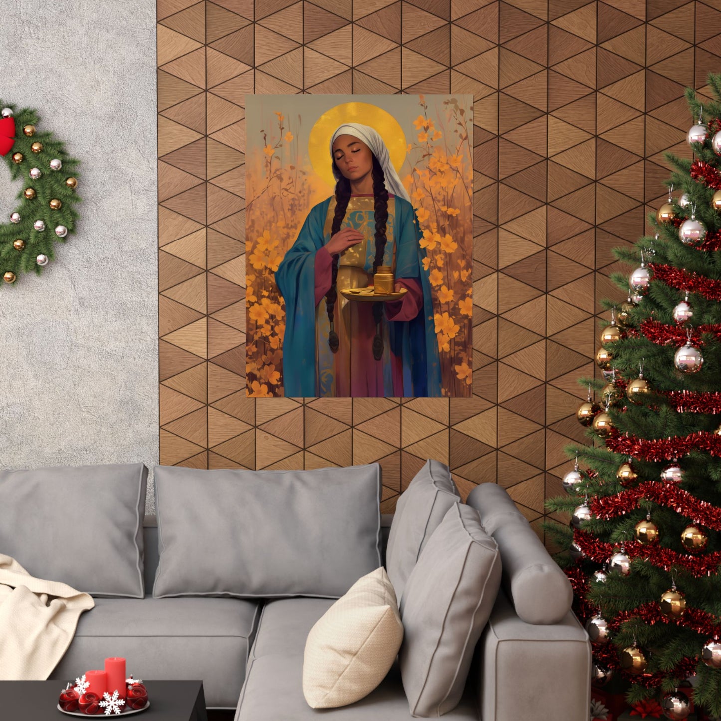 Saint Hermione of Ephesus - Sanctified Souls Print - Multiple Sizes - Premium Matte Vertical Posters