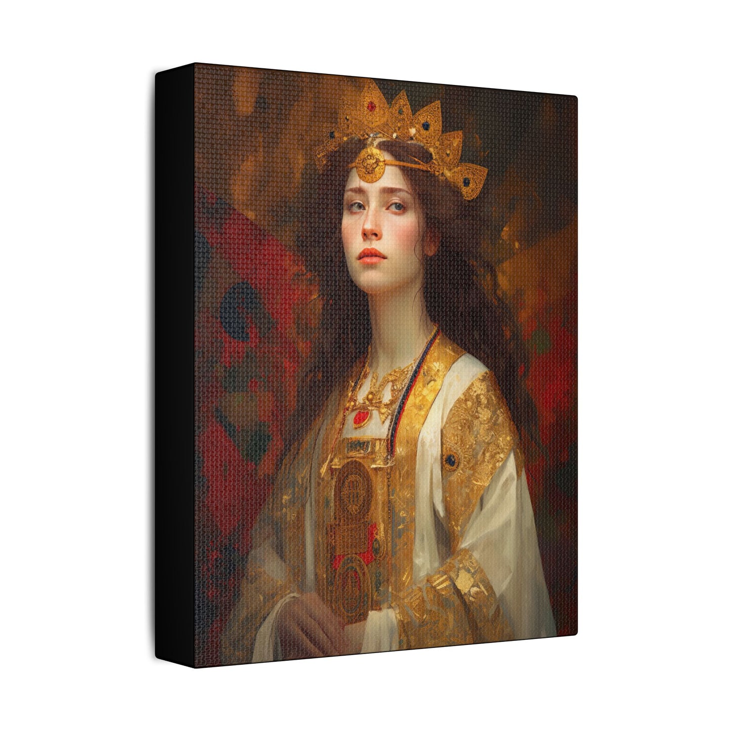 Saint Barbara Canvas Print - Multiple Sizes - Catholic Home art - Museum Wrapped Canvas - Sanctified Souls Print