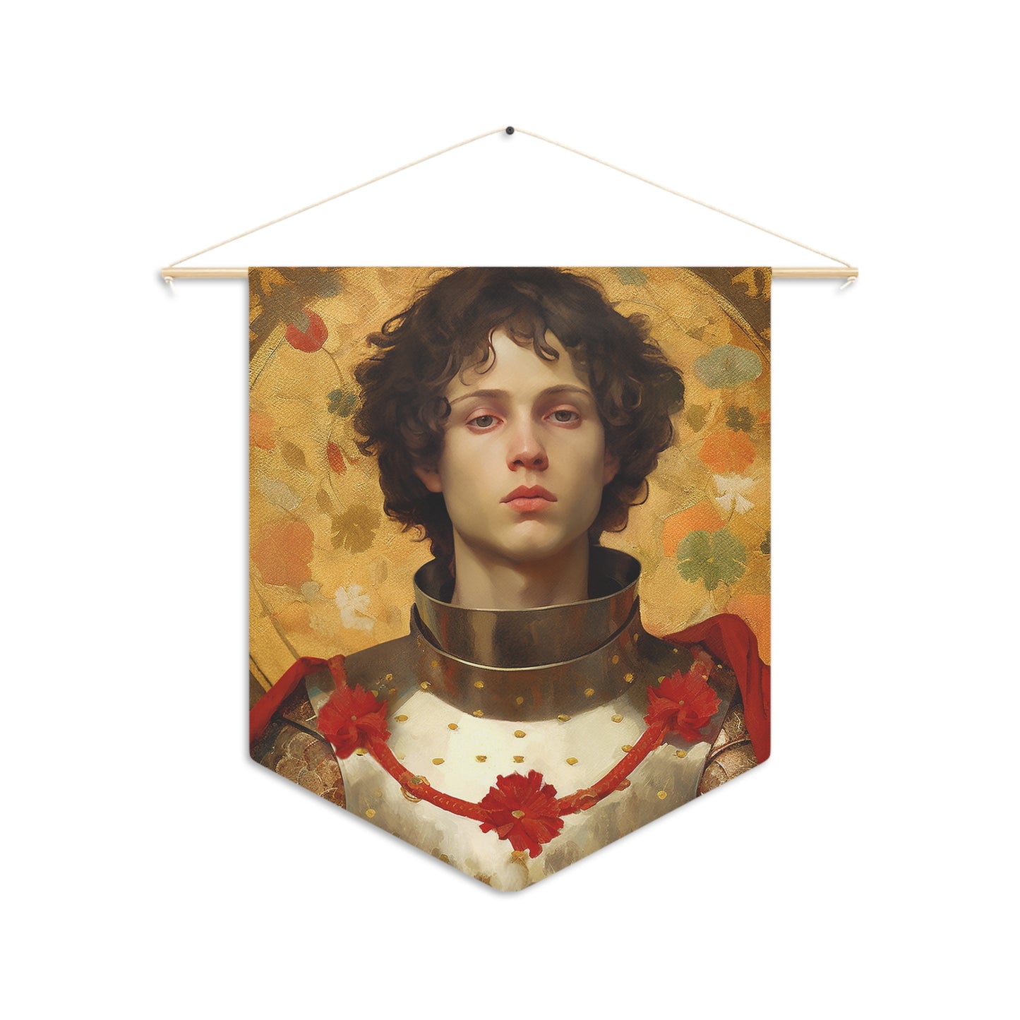 Saint Martin of Tours Wall Banner / Wall Hanging - Prayer room art - Catholic Home Art - Large Saint Art for your home - 18" x 21"