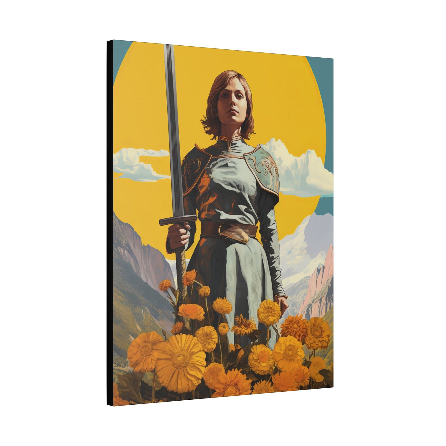 Saint Joan of Arc - Museum Wrapped Canvas - Sanctified Souls Print - Religious Art for your Home