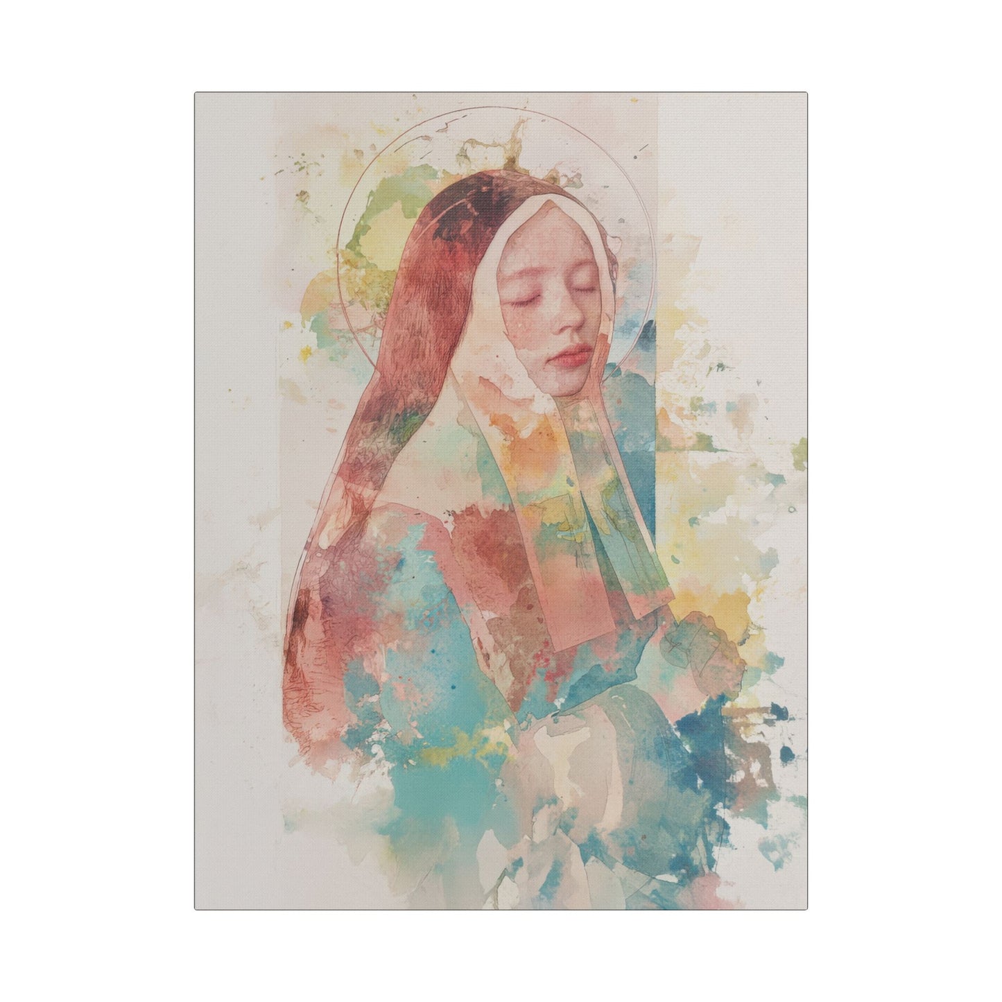 Saint Bernadette - Museum Wrapped Canvas - Sanctified Souls Print - Religious Art for your Home