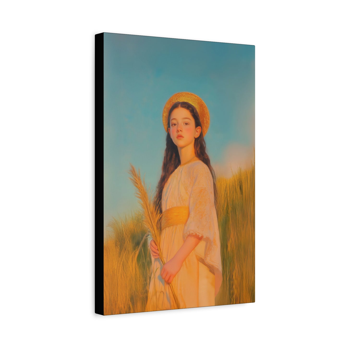 Saint Faith - Multiple Sizes - Catholic Home art - Museum Wrapped Canvas - Sanctified Souls Print - Martyr Saint