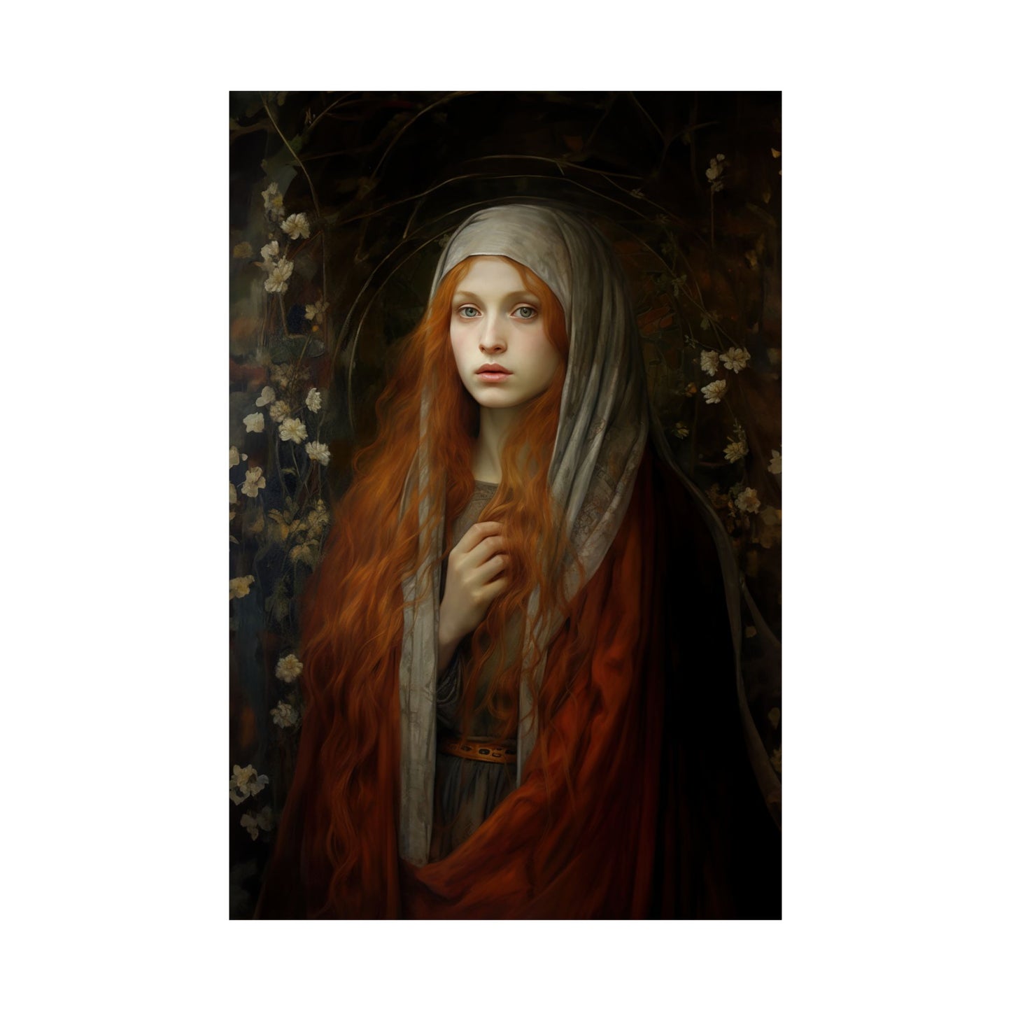Path to Enlightenment- Mary Magdalene's Awakening Print - Sanctified Souls Print - Multiple Sizes - Premium Matte Vertical Posters