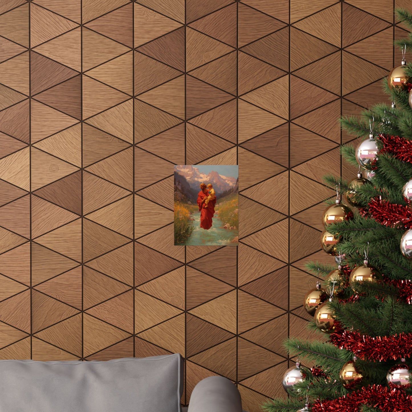 Copy of Saint Christopher - Sanctified Souls Print - Multiple Sizes - Premium Posters - Catholic Art - Christian Home Decor Artwork