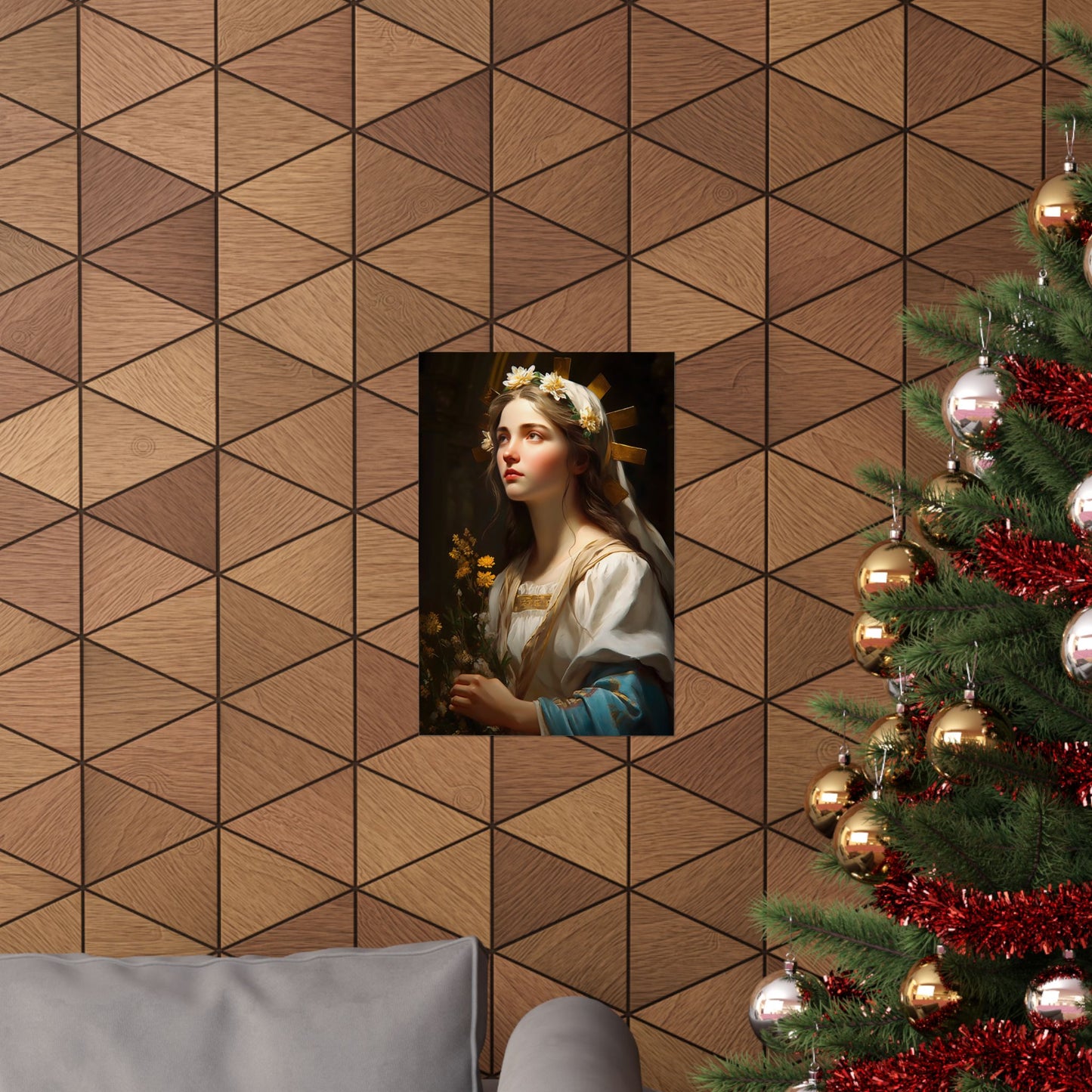 Saint Zita of Lucca - Sanctified Souls Print - Multiple Sizes - Premium Matte Vertical Posters