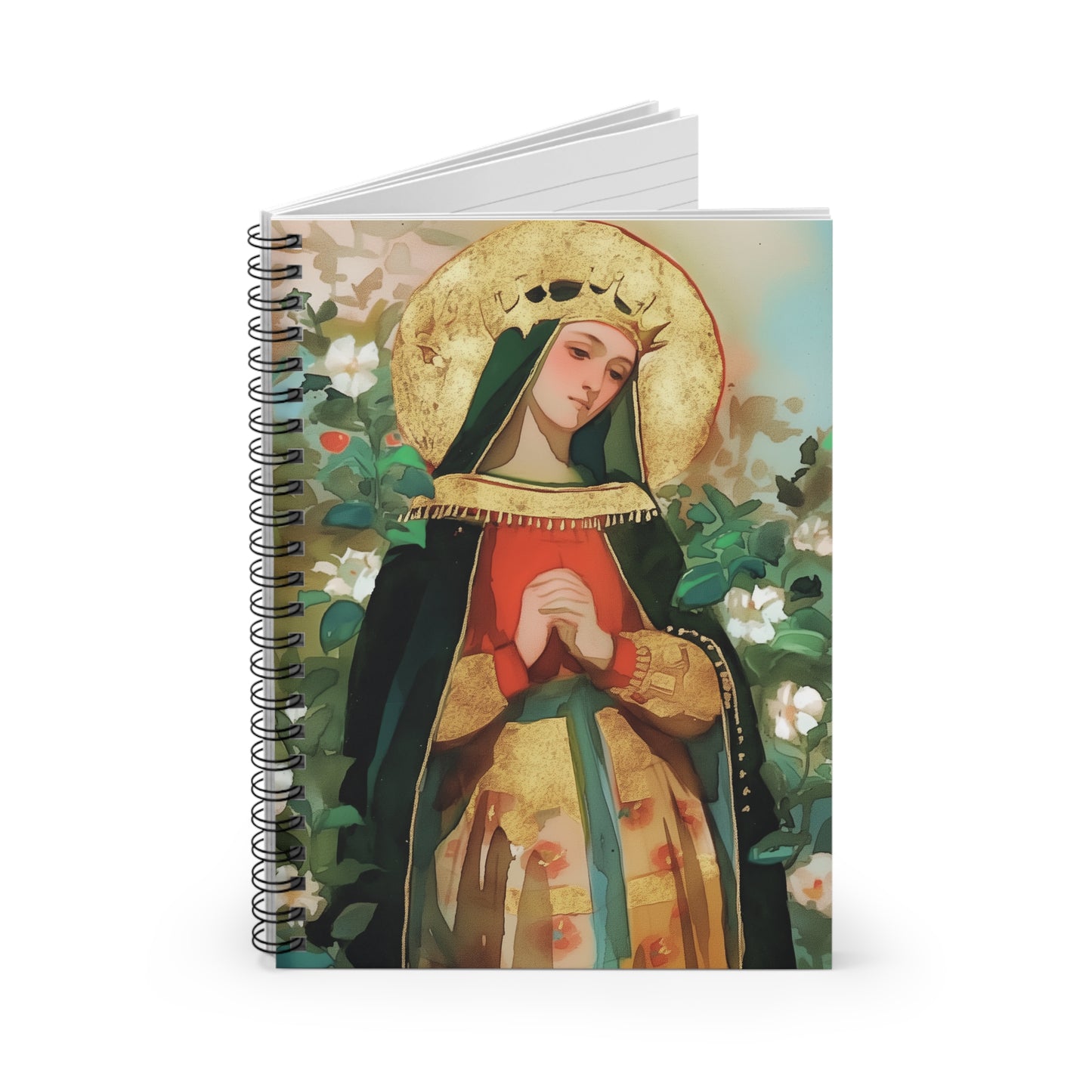 Saint Matilda of Germany Spiral Journal - Sanctified Souls Art - Religious Based Notebook - Spiral Notebook - Ruled Line