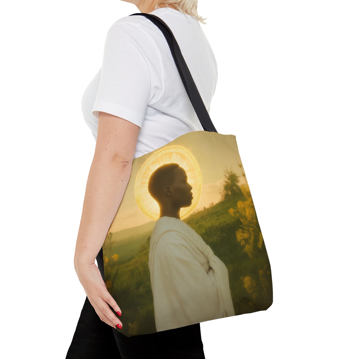 Saint Charles Lwanga - Tote Bag - Large Medium Small Faith Art Bag - Bible Study Faith Purse - Double Sided