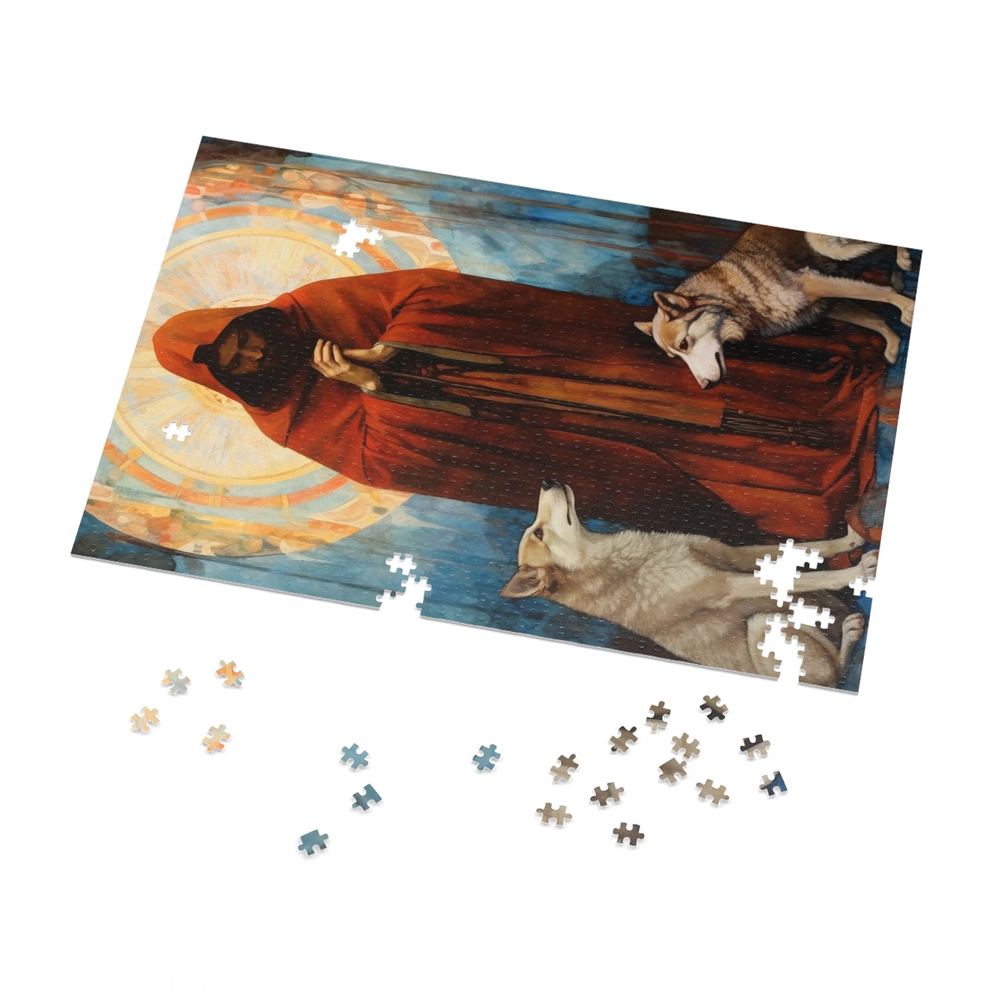 Saint Aibhe - Puzzle and Keepsake Tin - Religious Jigsaw Puzzle (30, 110, 252, 500,1000-Piece) - Religious Puzzle