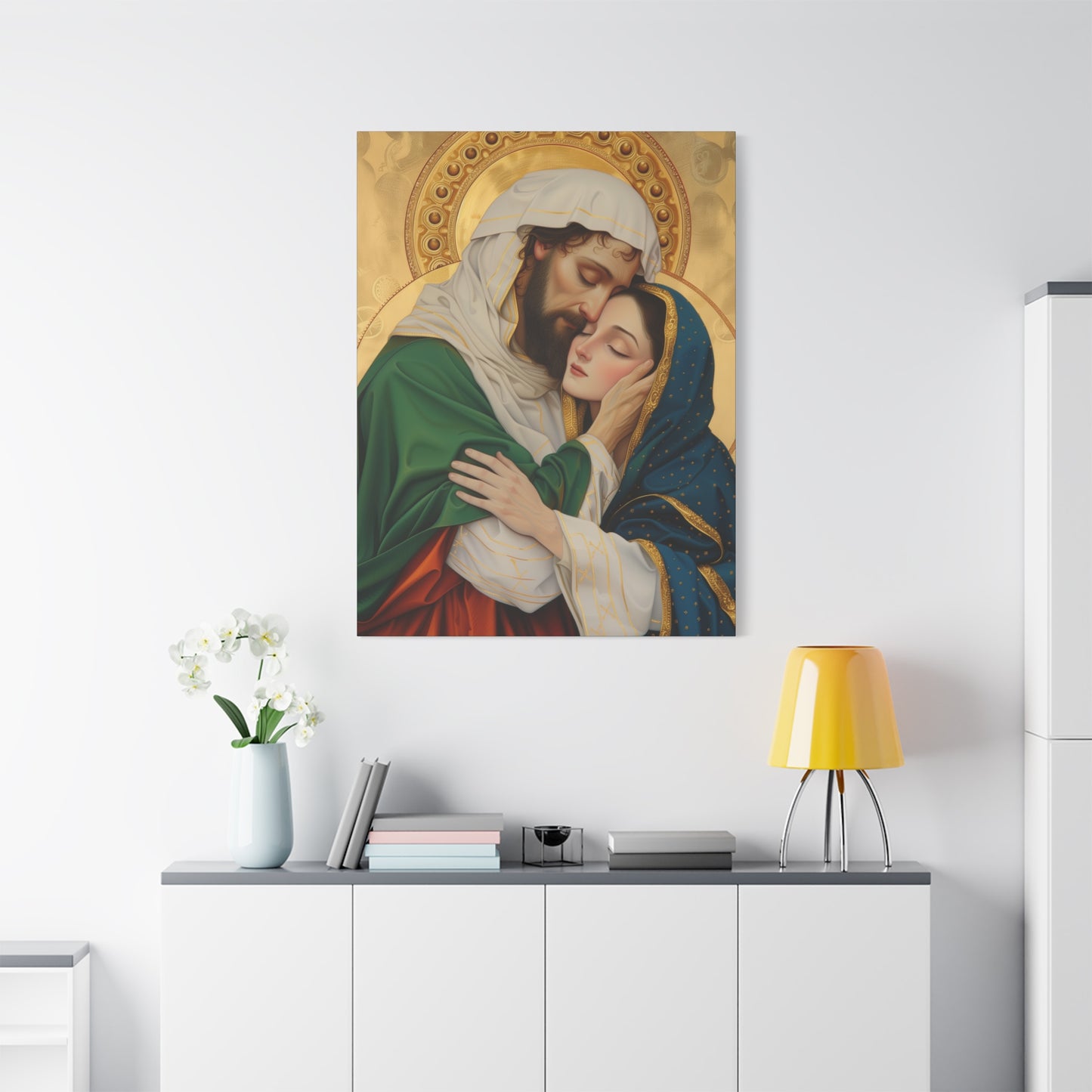 Saints Aquila and Priscilla - Museum Wrapped Canvas - Sanctified Souls Print - Religious Art for your Home - Religious Wall Art - Print