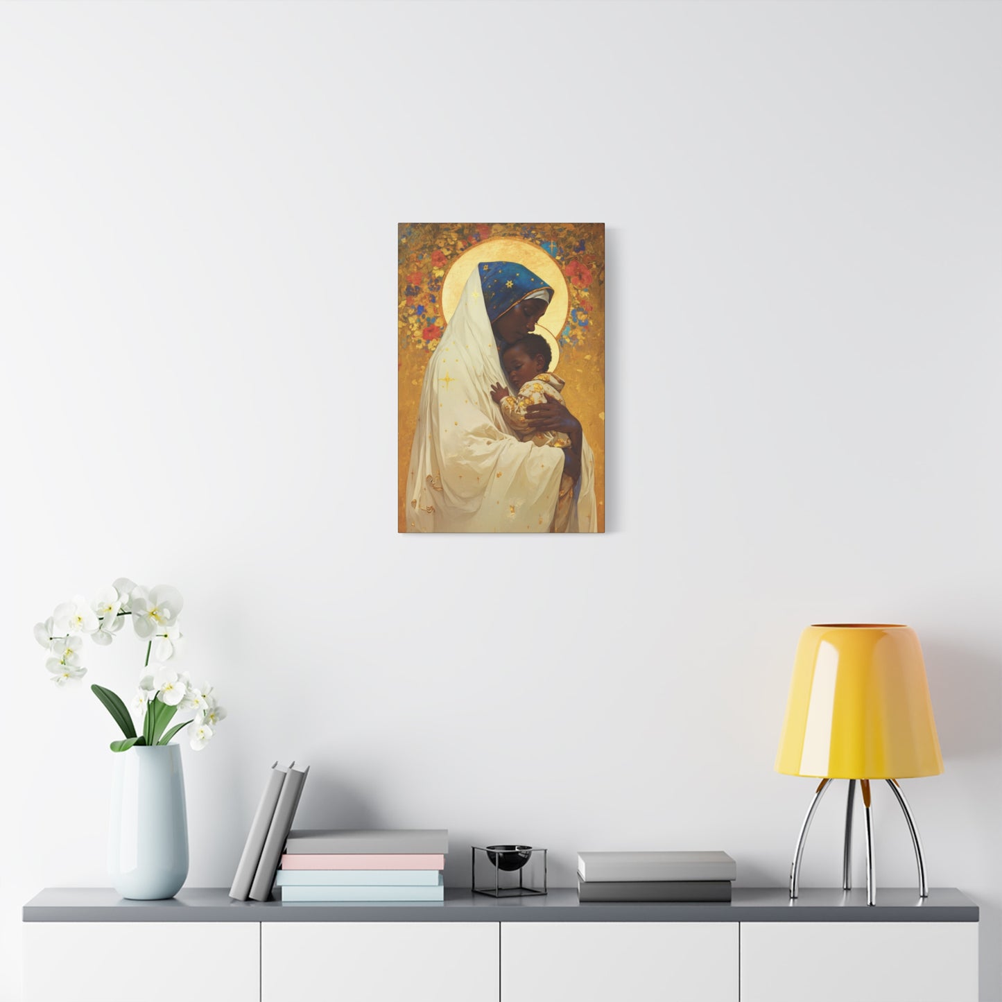 Queen of Peace and Love- Our Lady of Kibeho's Message - Museum Wrapped Canvas - Print - Religious Art for your Home - Christian print