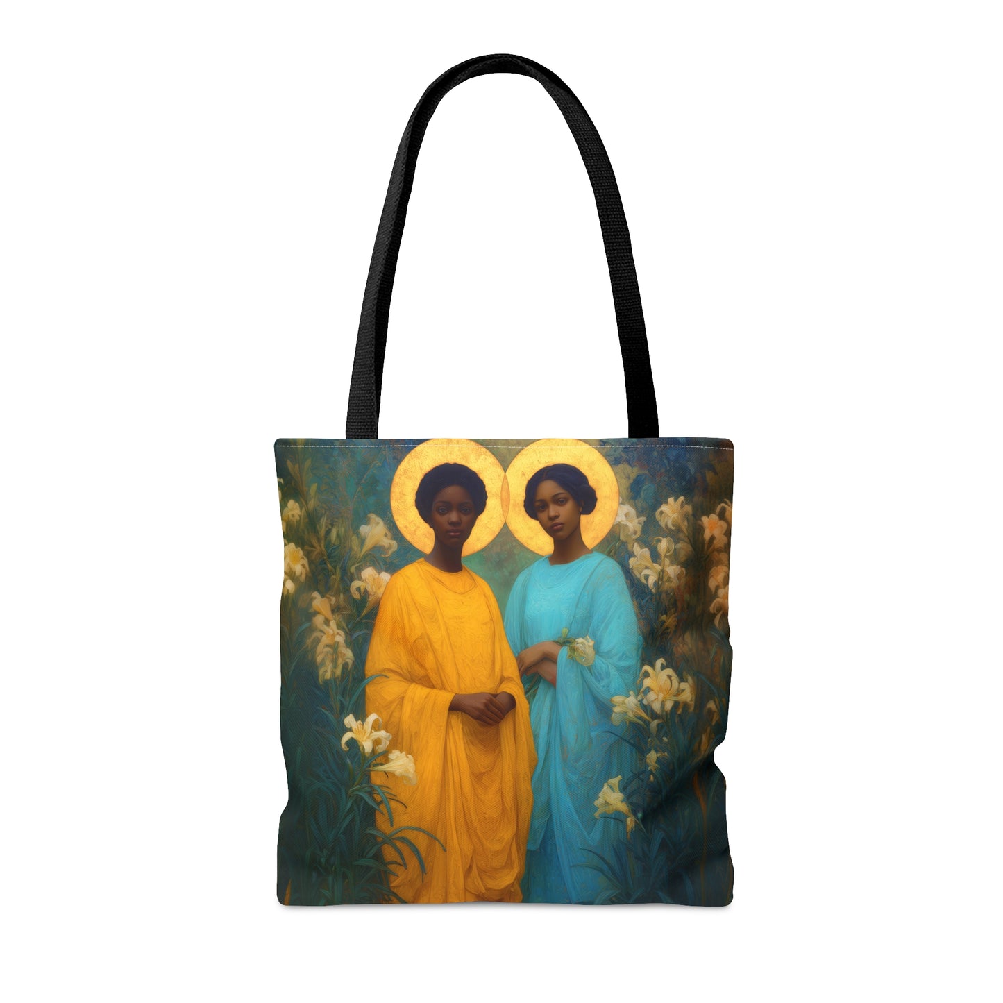 Saint Perpetua and Saint Felicity - Tote Bag - Large Medium Small Faith Art Bag - Bible Study Faith Purse - Double Sided