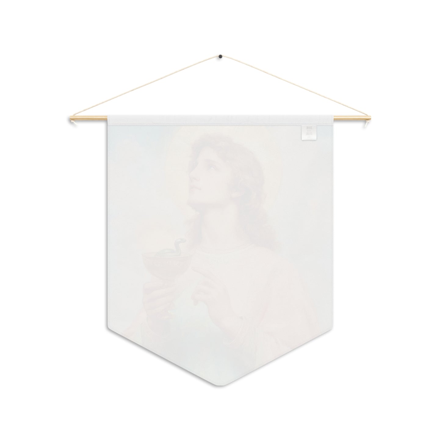 Saint John the Apostle Pennant / Banner / Wall Hanging - Prayer room art - Catholic Home Art - Large Saint Art for your home - 18" x 21"