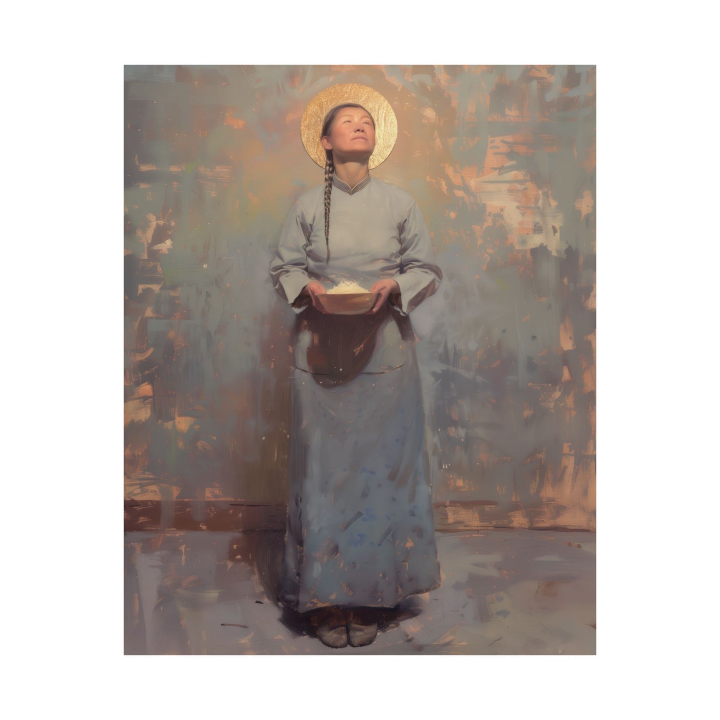 Saint Martha Wang - Chinese Martyr Saint  - Sanctified Souls Print - Multiple Sizes - Premium Matte Vertical Posters