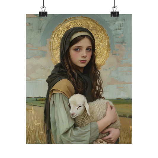 Saint Belina - Multiple Sizes - Premium Matte Vertical Posters - Catholic Art - Religious Poster - Catholic Saint Art - Multiple Sizes