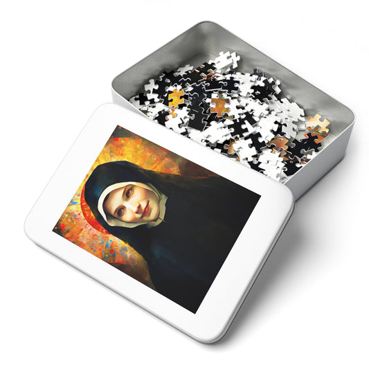 Saint Maria Faustina Kowalska - Puzzle and Keepsake Tin - Religious Jigsaw Puzzle (30, 110, 252, 500,1000-Piece) - Religious Puzzle