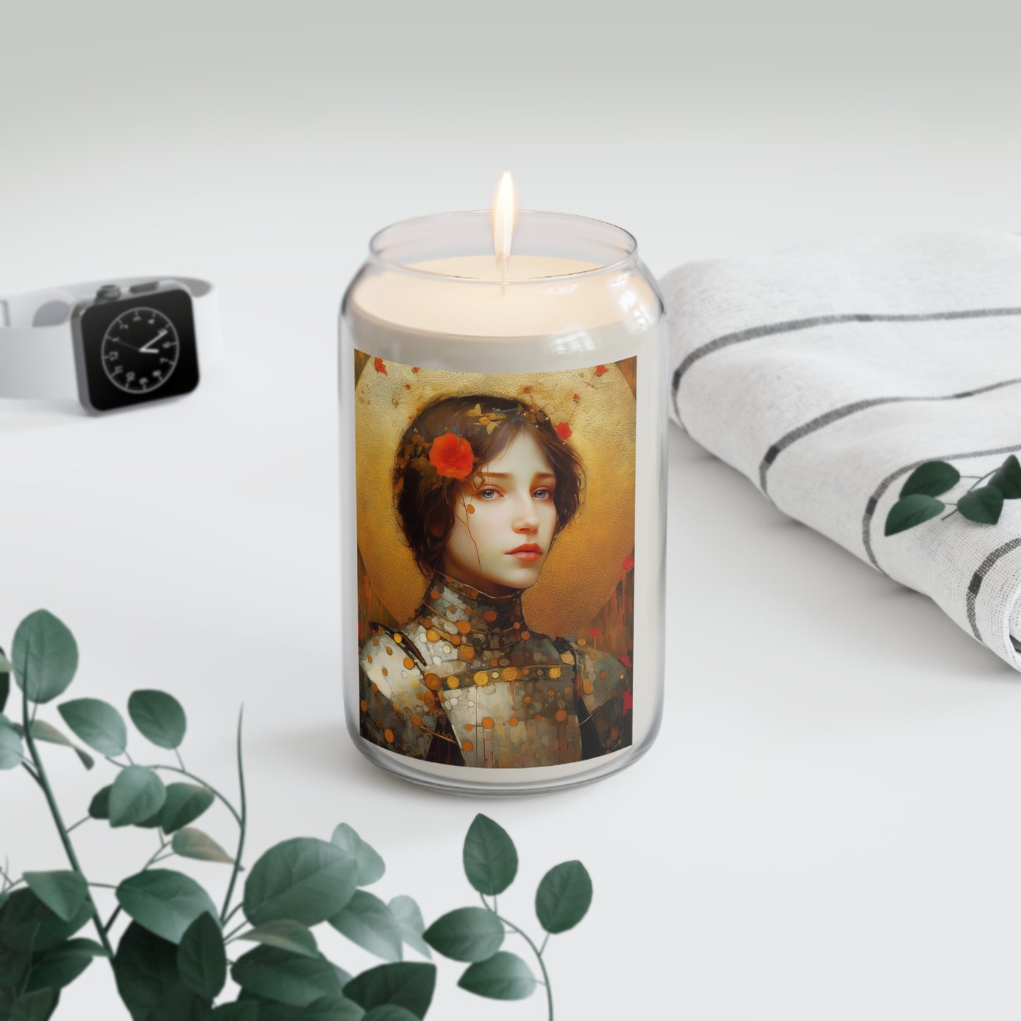 Saint Joan of Arc  - Scented Prayer Candle, 13.75oz - Tall Size - Religious Prayer Candle - Catholic Art
