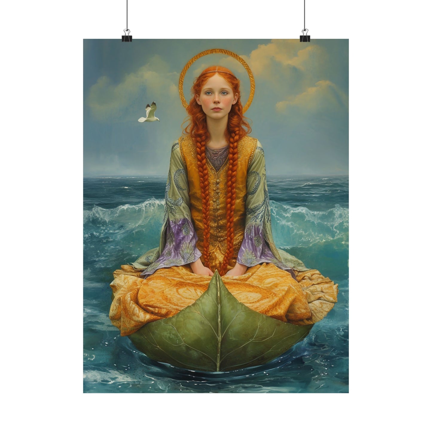 Saint Ia of Cornwall - Sanctified Souls Print - Multiple Sizes - Premium Matte Vertical Posters