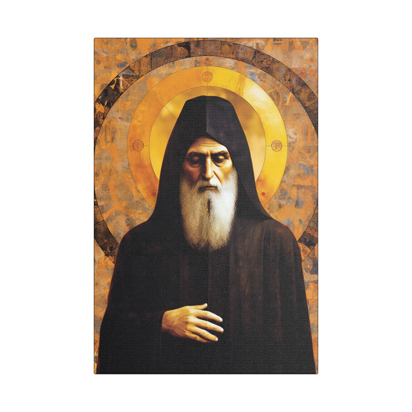 Saint Charbel Makhlouf Canvas Print - Multiple Sizes - Catholic Home art - Museum Wrapped Canvas - Sanctified Souls Print - Saint Sharbel
