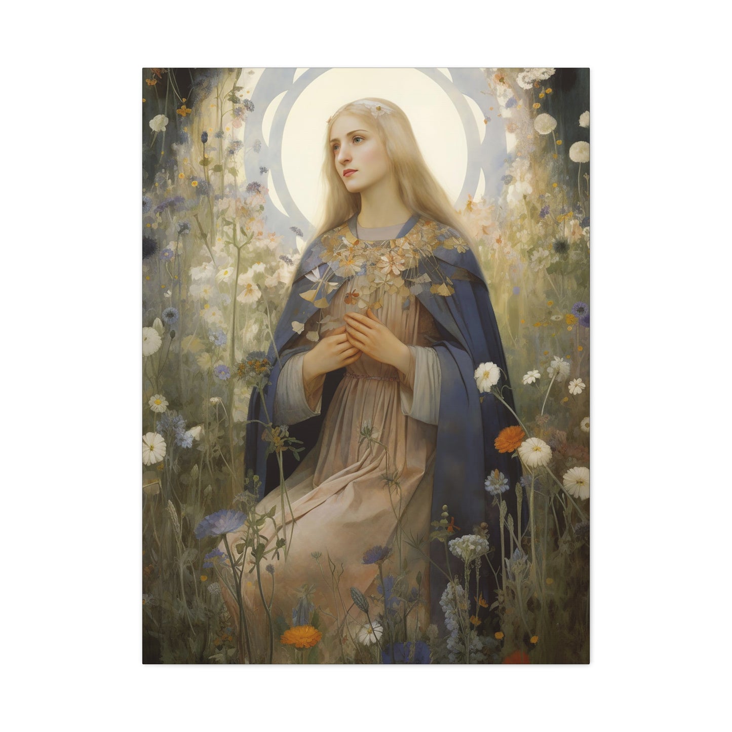 Saint Hildegard of Bingen - Museum Wrapped Canvas - Sanctified Souls Print - Religious Art for your Home