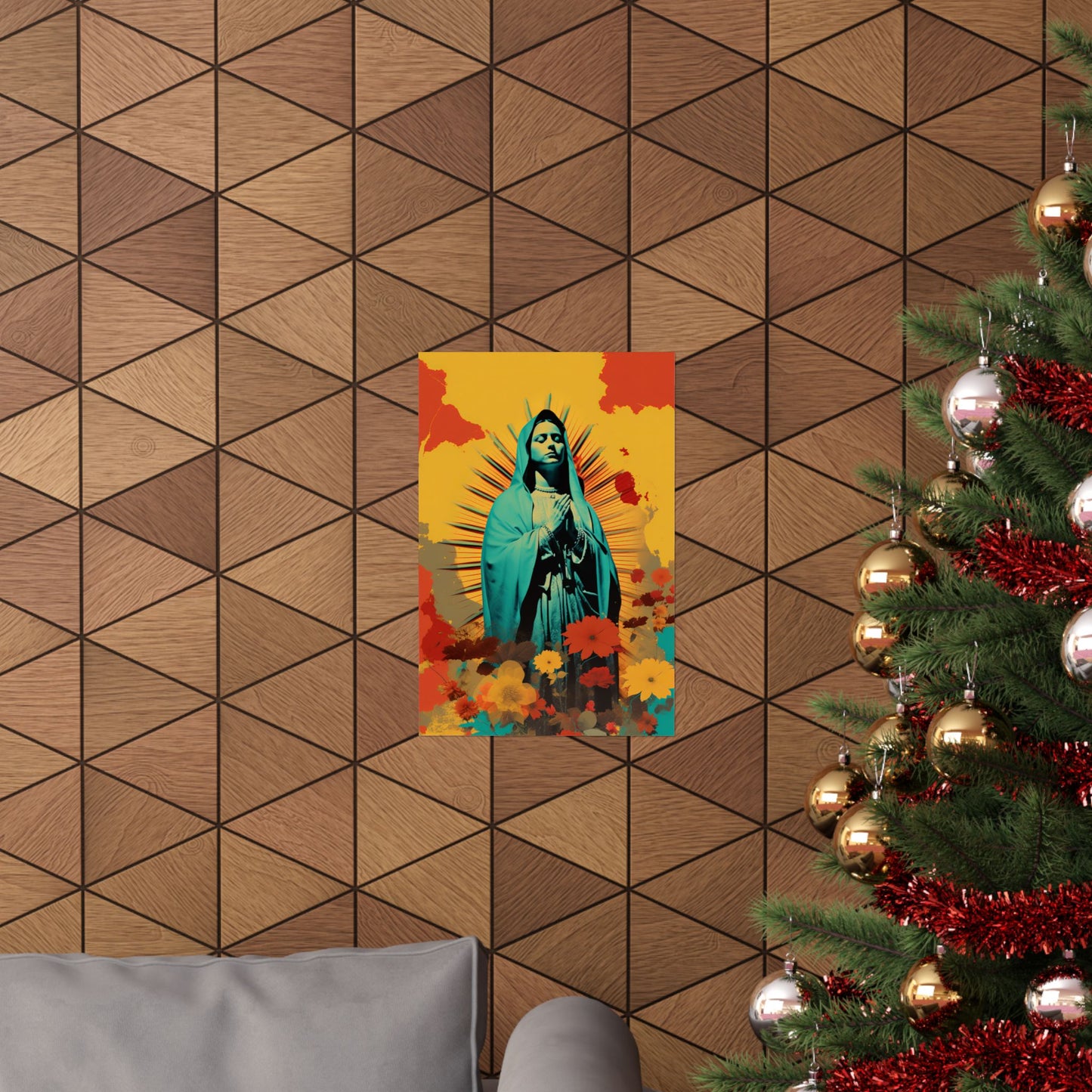 Guadalupe's Miraculous Presence  - Sanctified Souls Print - Multiple Sizes - Premium Matte Vertical Posters - Virgin Mary
