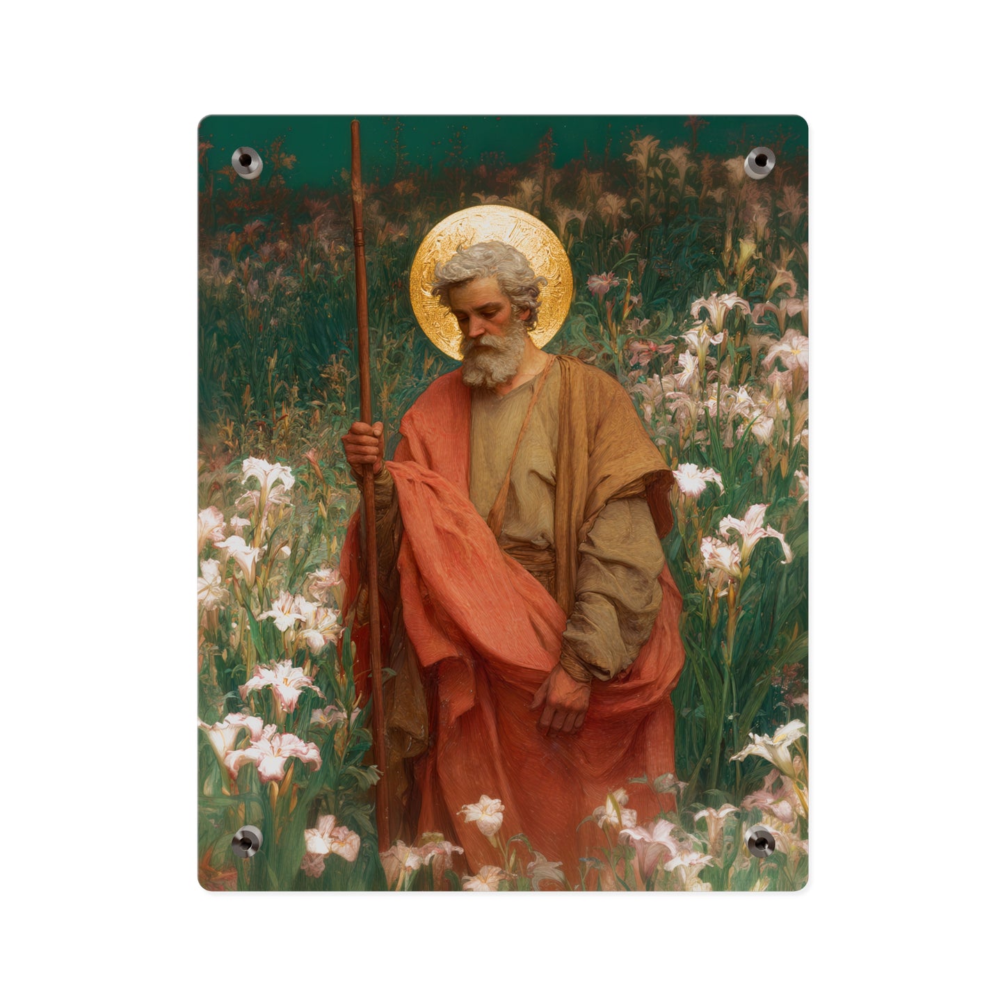 Saint James the Lesser Wall Art Panel - Ready to Hang Acrylic Print - Catholic Saint Art - Patron Saint Print - No Frame needed
