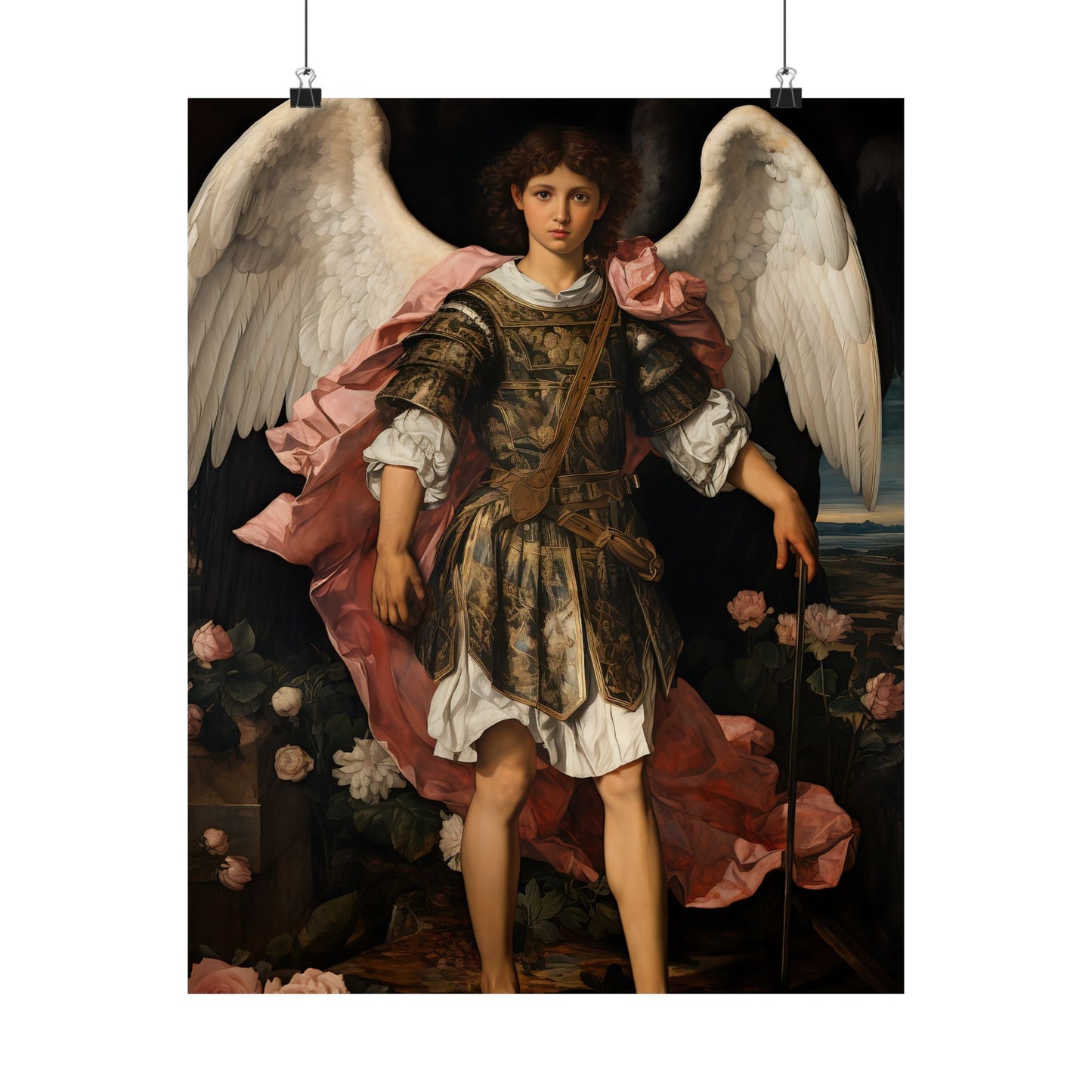 Saint Raphael the Archangel - Sanctified Souls Print - Multiple Sizes - Premium Matte Vertical Posters