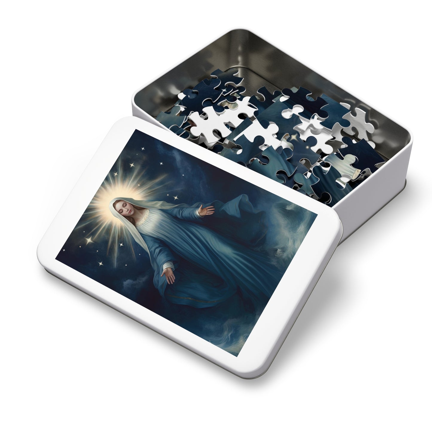 Our Lady Star of the Sea - Puzzle and Keepsake Tin - Religious Jigsaw Puzzle (30, 110, 252, 500,1000-Piece) - Religious Puzzle