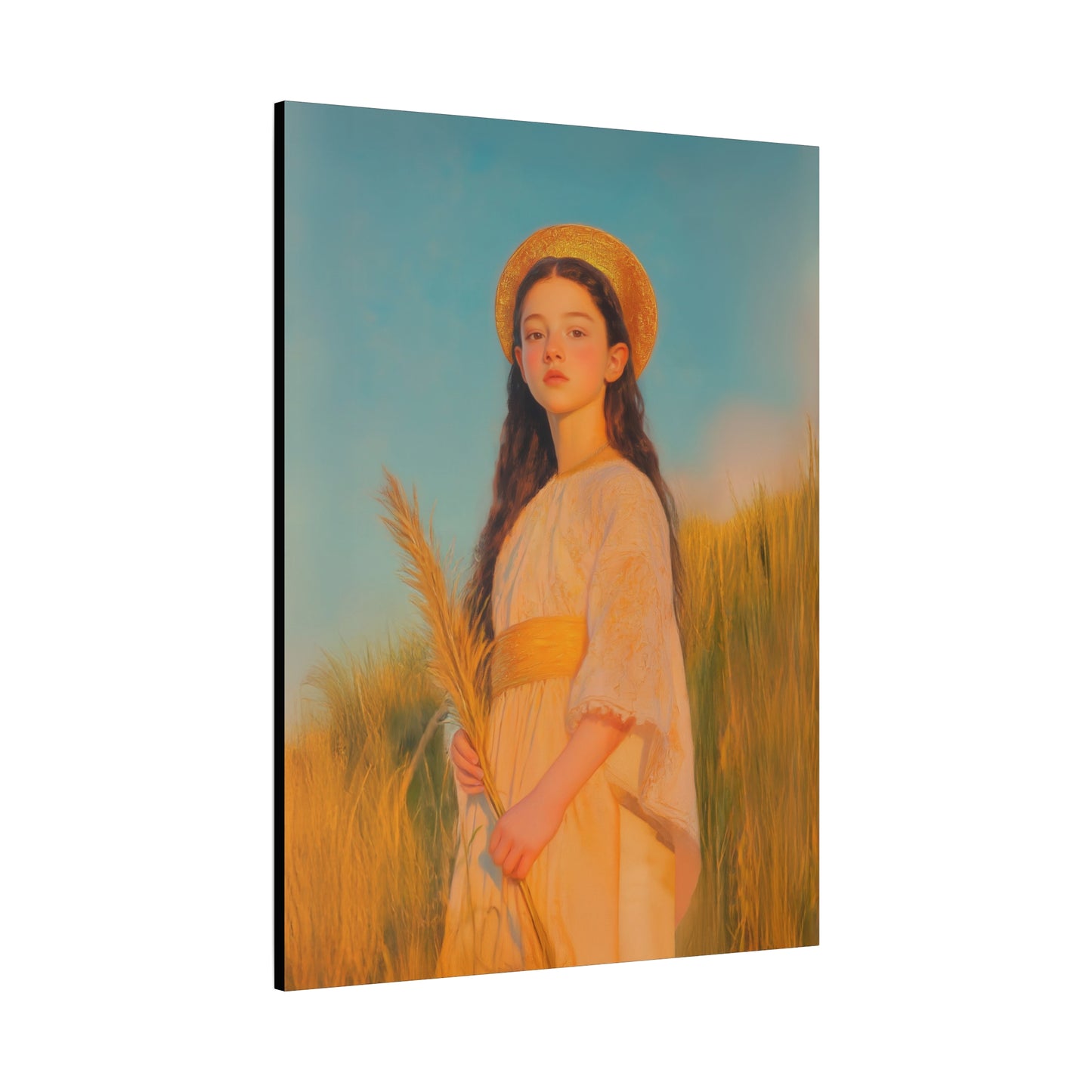 Saint Faith - Multiple Sizes - Catholic Home art - Museum Wrapped Canvas - Sanctified Souls Print - Martyr Saint