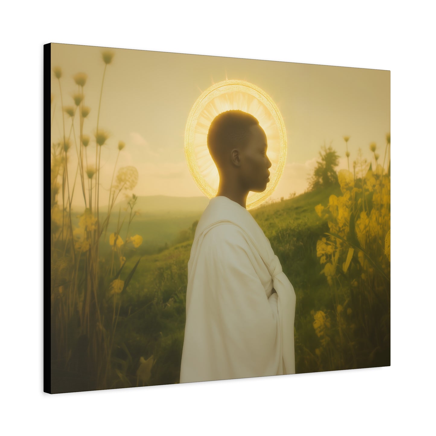 Saint Charles Lwanga -  Museum Wrapped Canvas - Sanctified Souls Print - Religious Art for your Home - Catholic Patron Saint Art