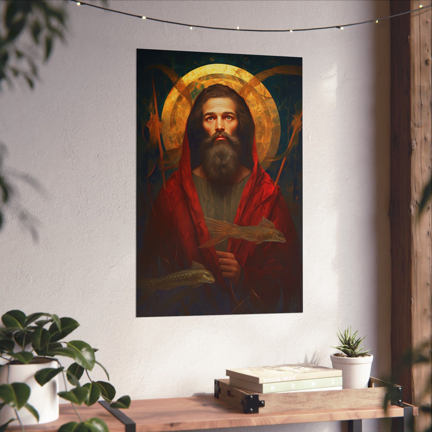 Saint Andrew the Apostle Print - Sanctified Souls Print - Multiple Sizes - Premium Matte Vertical Posters