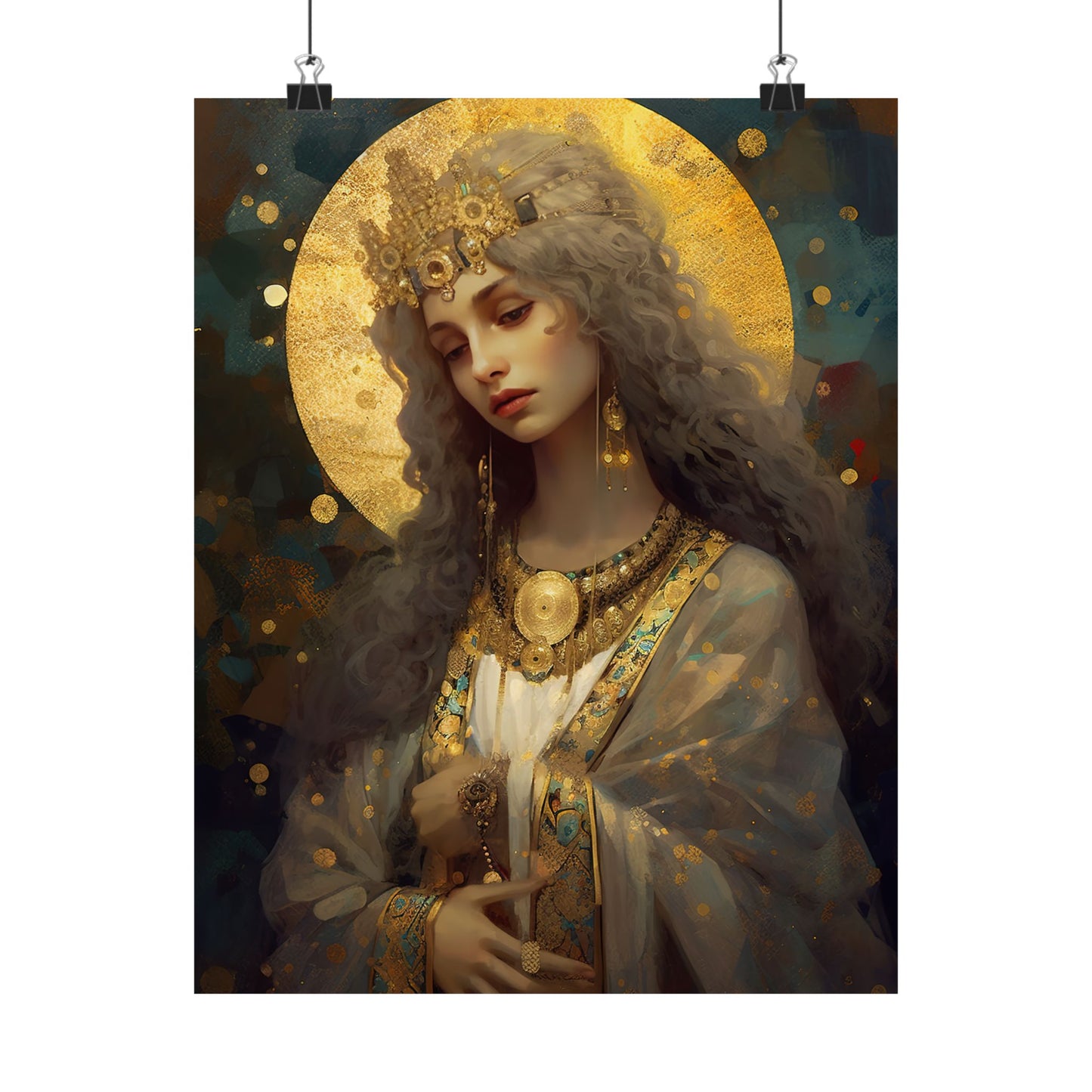 Saint Catherine of Alexandria - Sanctified Souls Print - Multiple Sizes - Premium Matte Vertical Posters