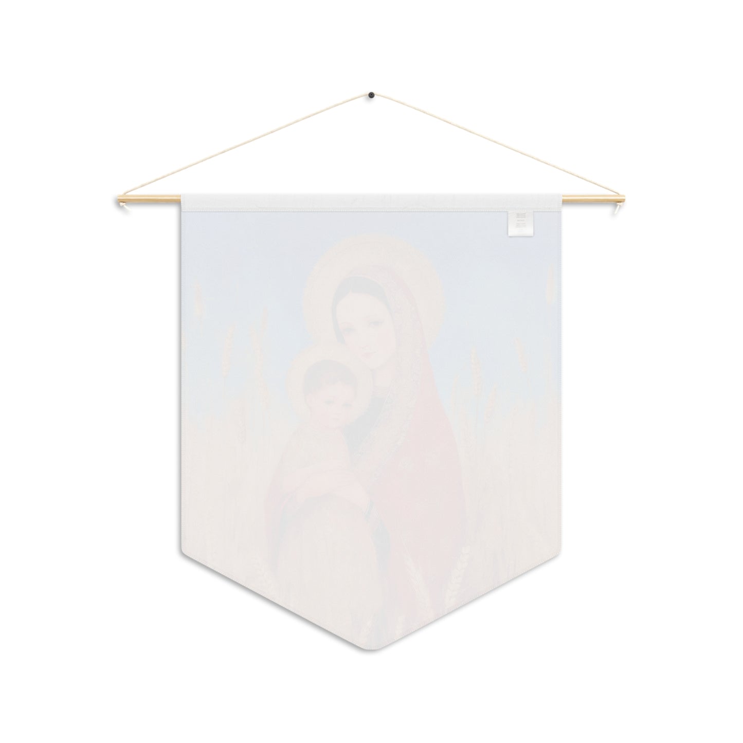 Our Lady of the Harvest Pennant / Banner / Wall Hanging - Prayer room art - 18" x 21" - Catholic - Large Banner