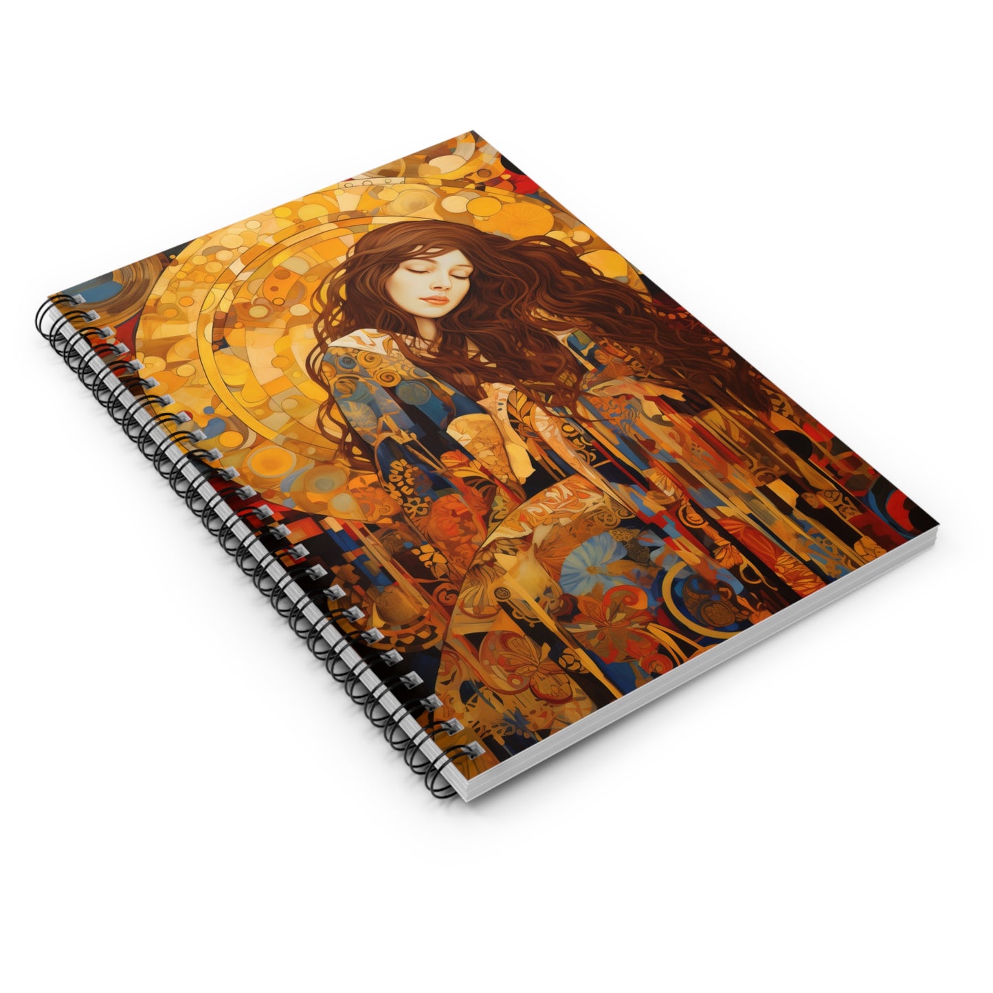 Embodied Grace: Mary Magdalene's Resilience Journal - Sanctified Souls Art - Religious Based Notebook - Spiral Notebook